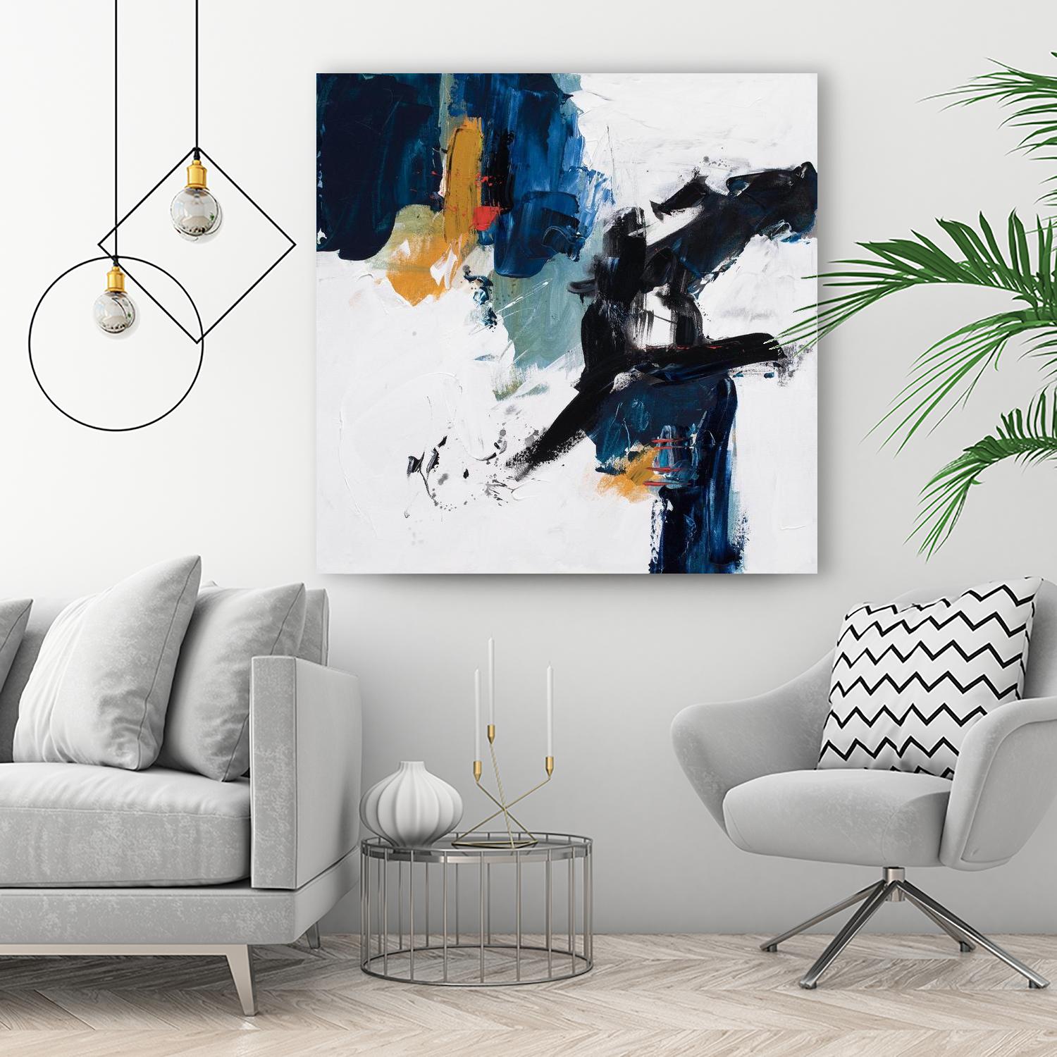 Go Big, Go Home by Suzanne McCourt on GIANT ART - blue contemporary contemporary