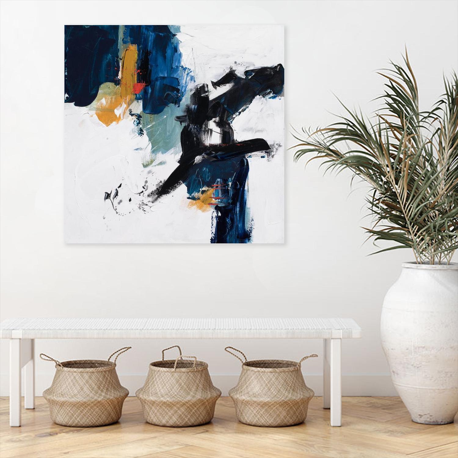 Go Big, Go Home by Suzanne McCourt on GIANT ART - blue contemporary contemporary