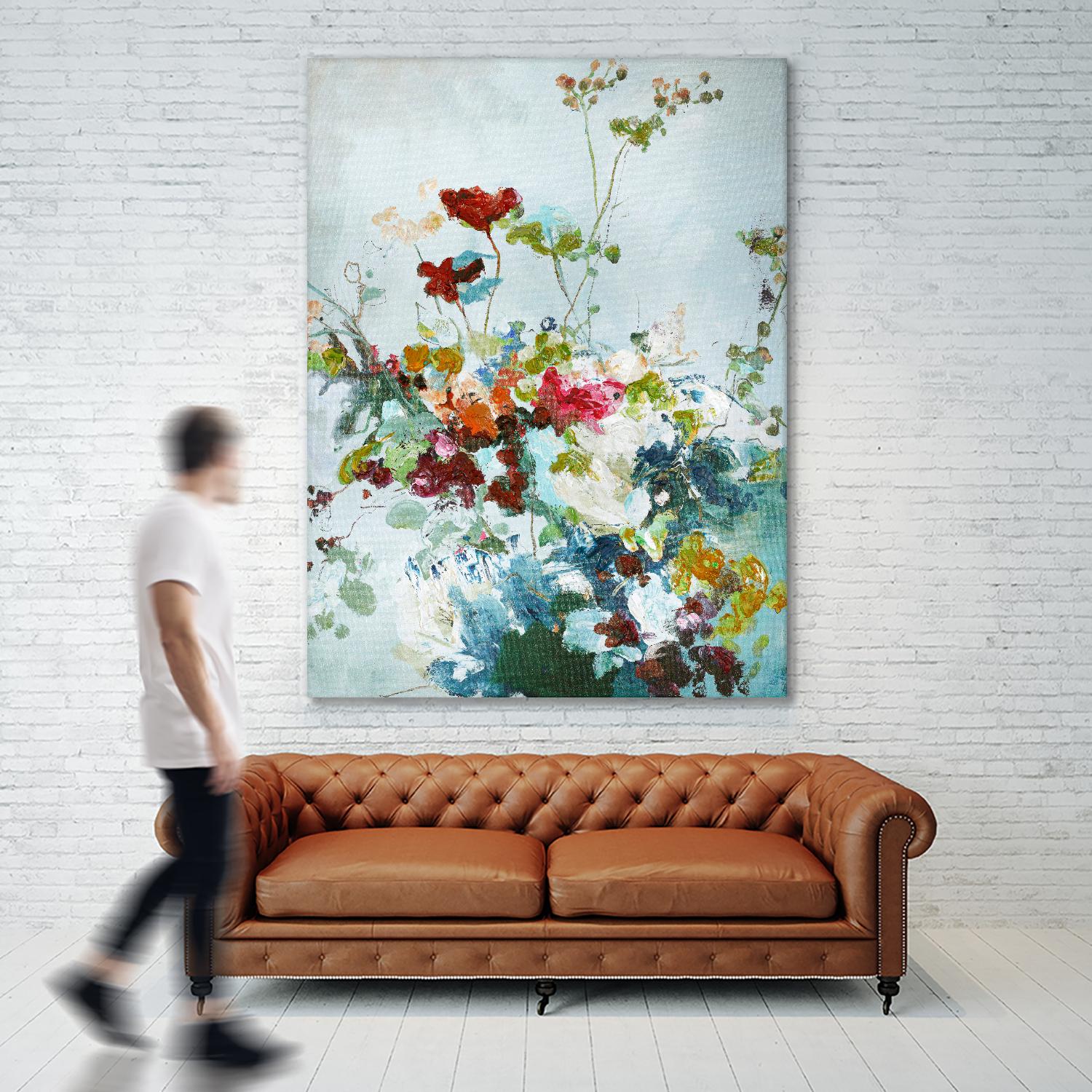 Abstract Floral 1 by Design Fabrikken on GIANT ART - multi floral/still life