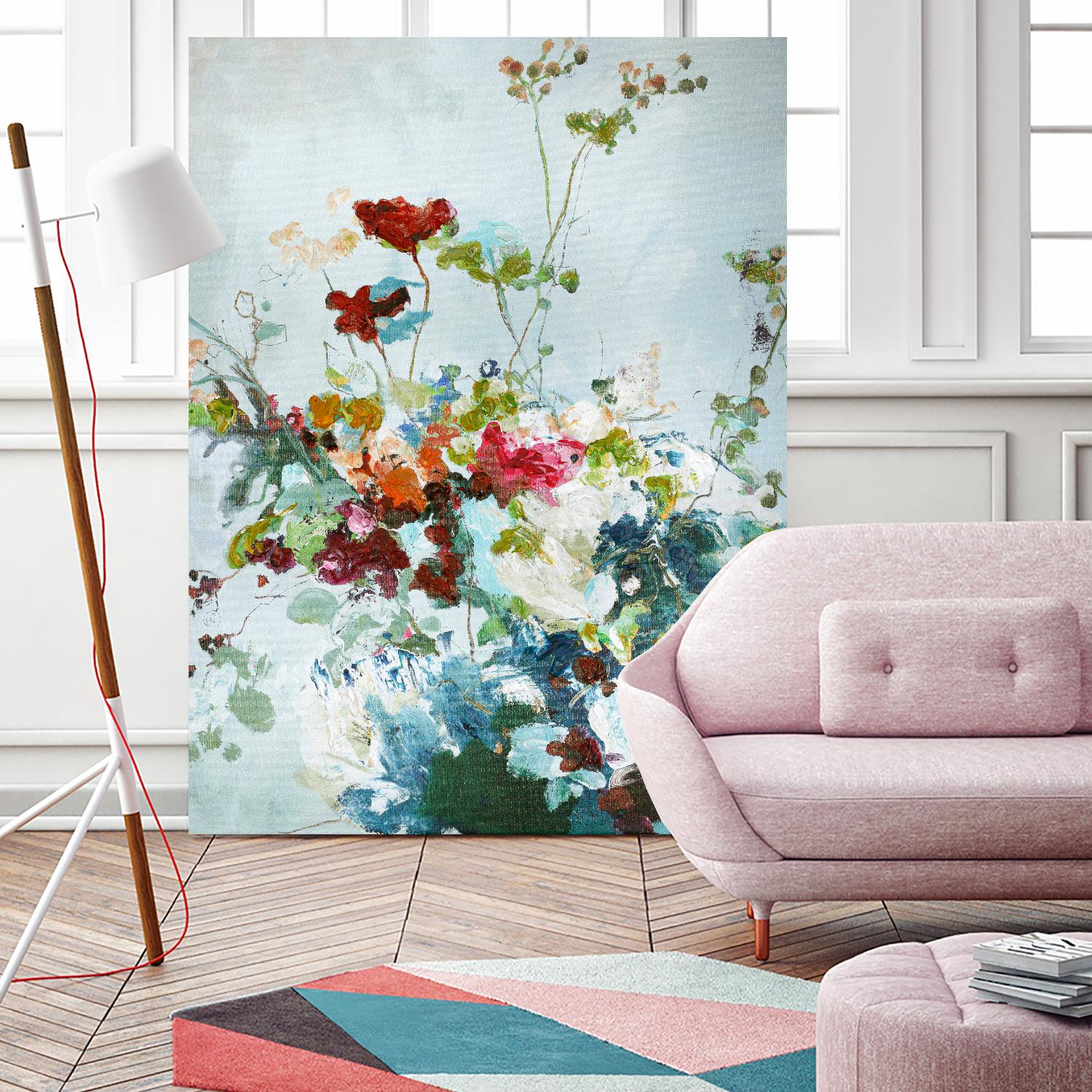 Abstract Floral 1 by Design Fabrikken on GIANT ART - multi floral/still life