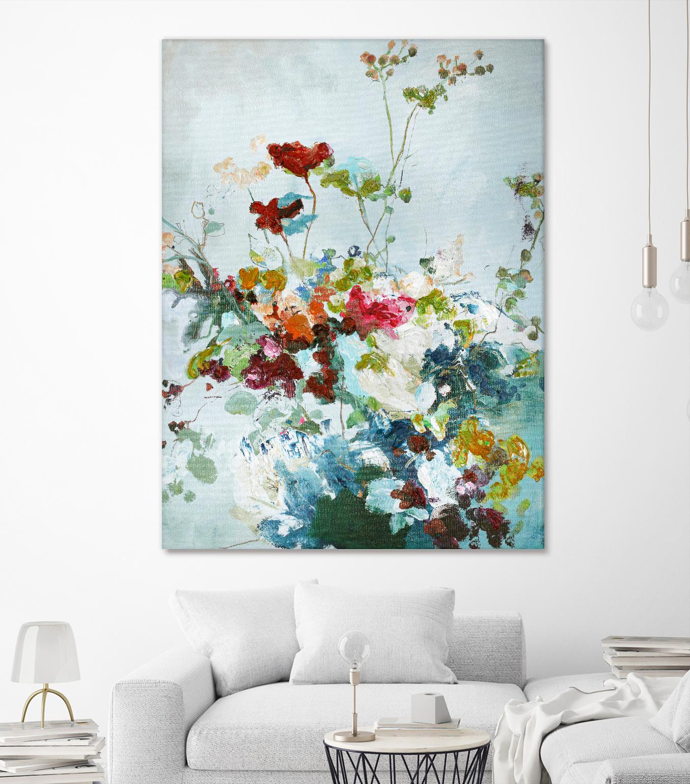 Abstract Floral 1 by Design Fabrikken on GIANT ART - multi floral/still life