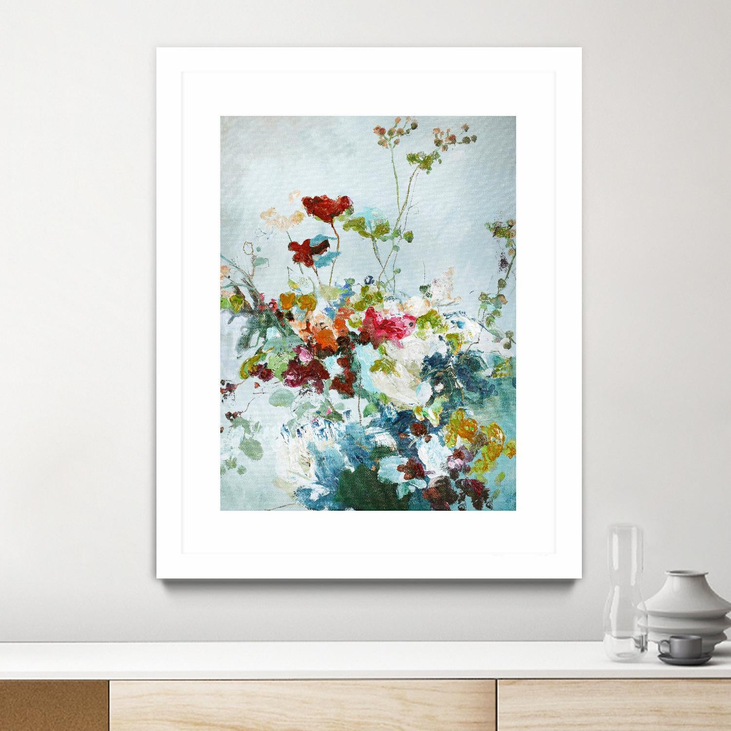 Abstract Floral 1 by Design Fabrikken on GIANT ART - multi floral/still life