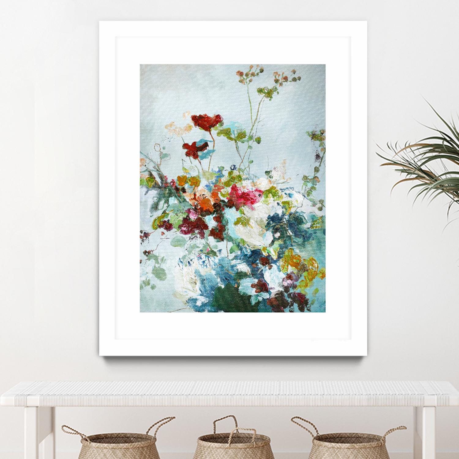 Abstract Floral 1 by Design Fabrikken on GIANT ART - multi floral/still life