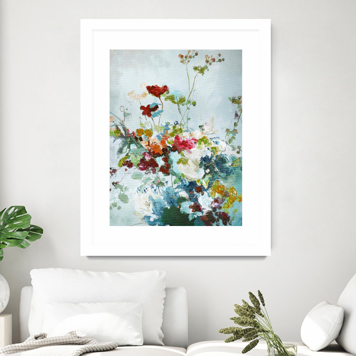 Abstract Floral 1 by Design Fabrikken on GIANT ART - multi floral/still life