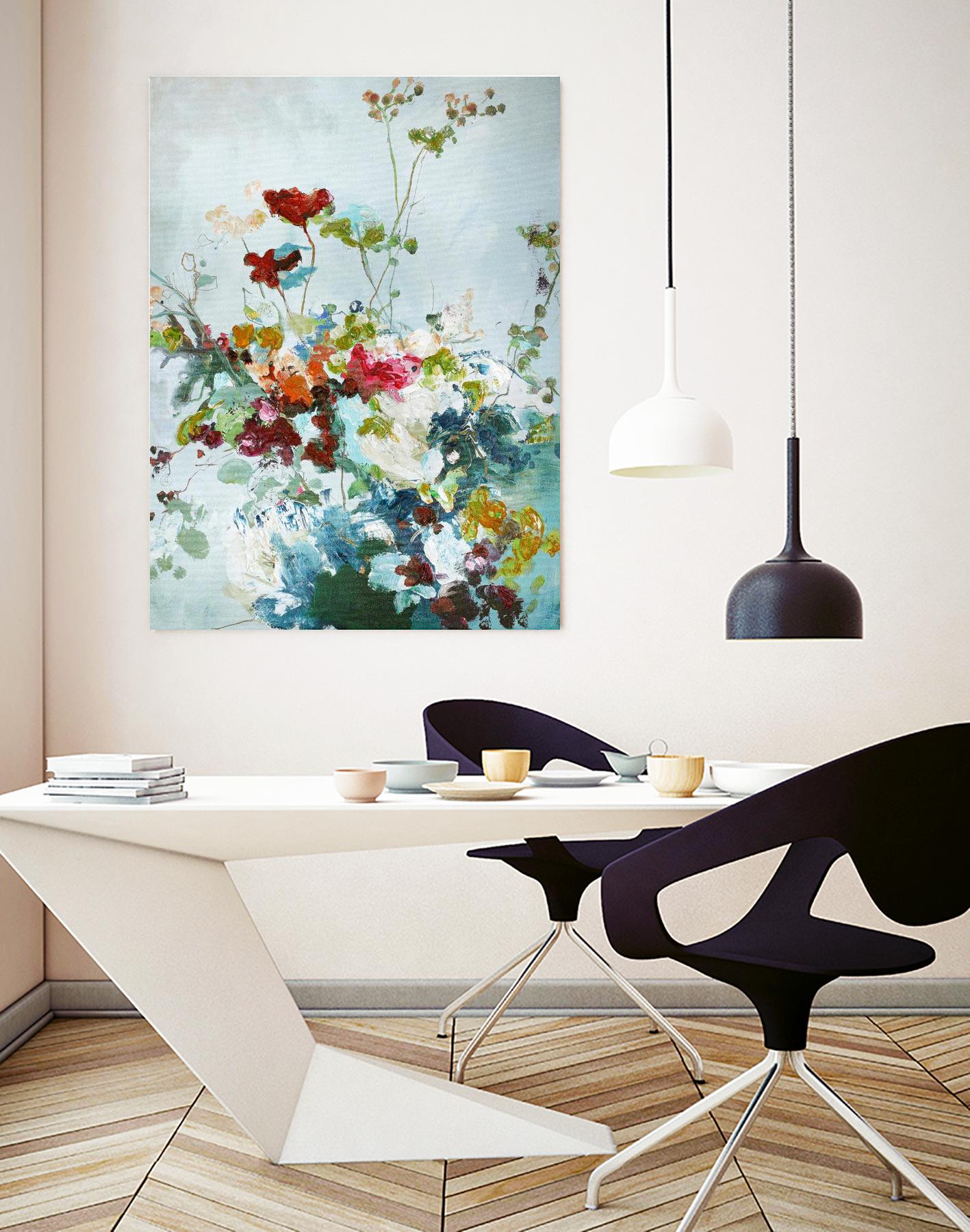 Abstract Floral 1 by Design Fabrikken on GIANT ART - multi floral/still life