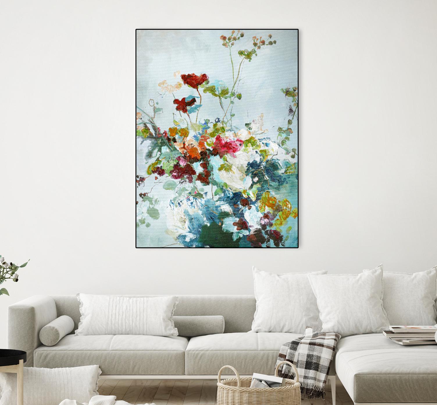 Abstract Floral 1 by Design Fabrikken on GIANT ART - multi floral/still life