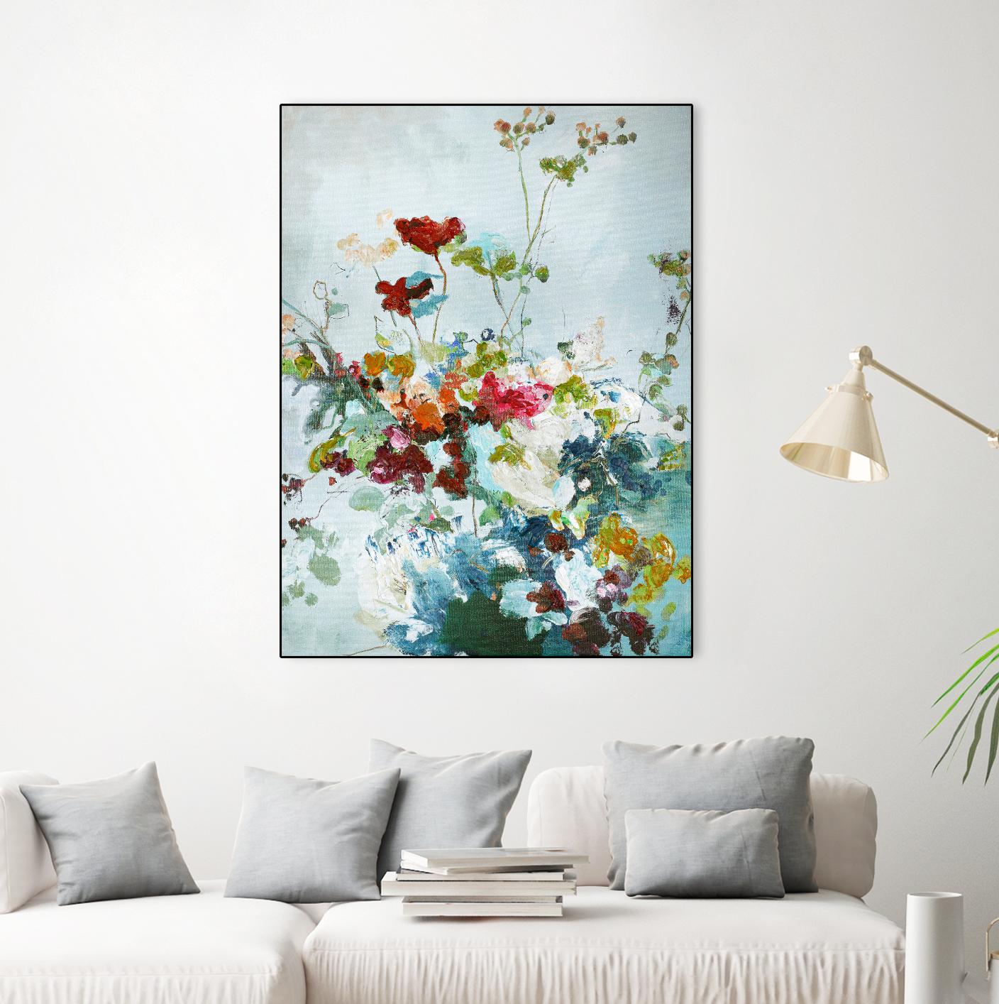 Abstract Floral 1 by Design Fabrikken on GIANT ART - multi floral/still life
