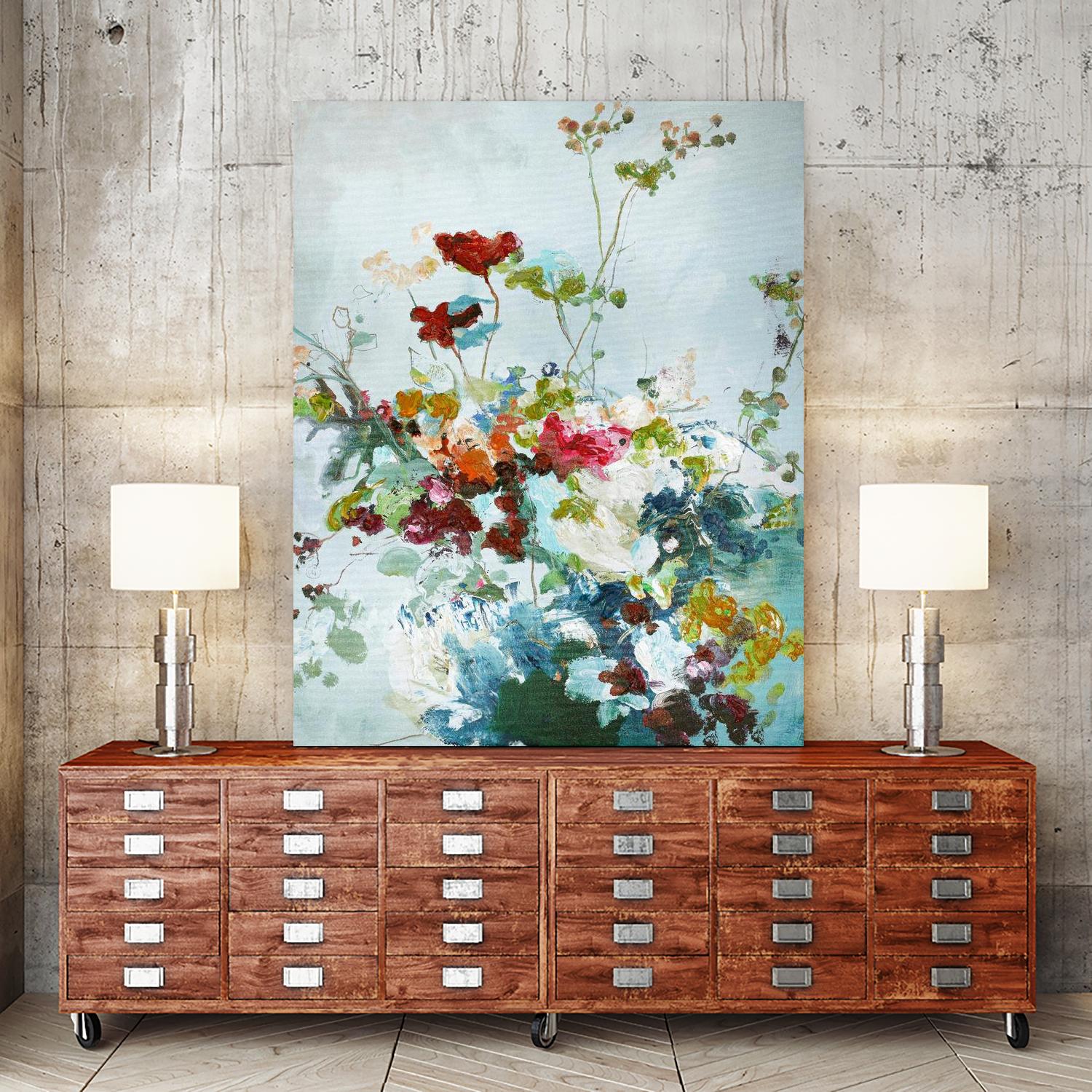 Abstract Floral 1 by Design Fabrikken on GIANT ART - multi floral/still life