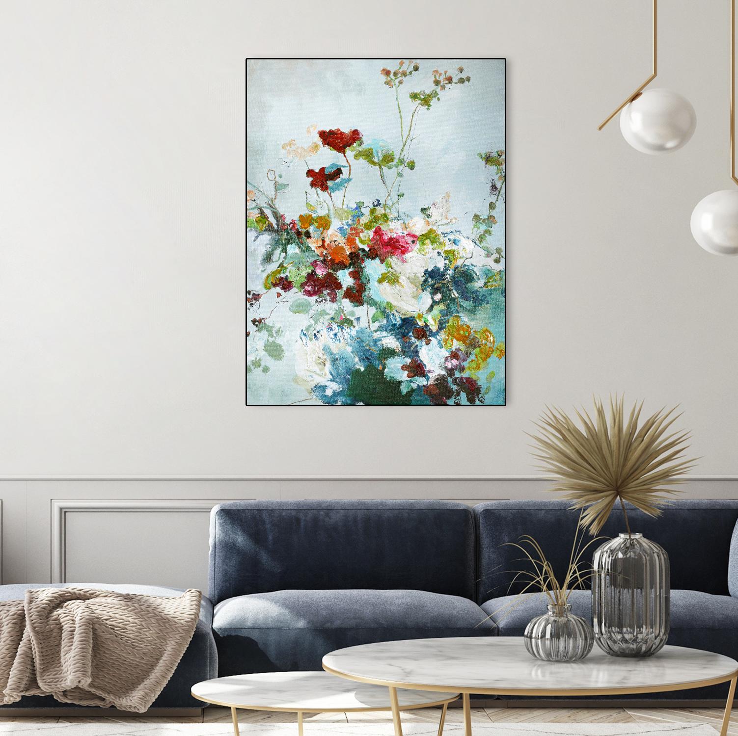 Abstract Floral 1 by Design Fabrikken on GIANT ART - multi floral/still life