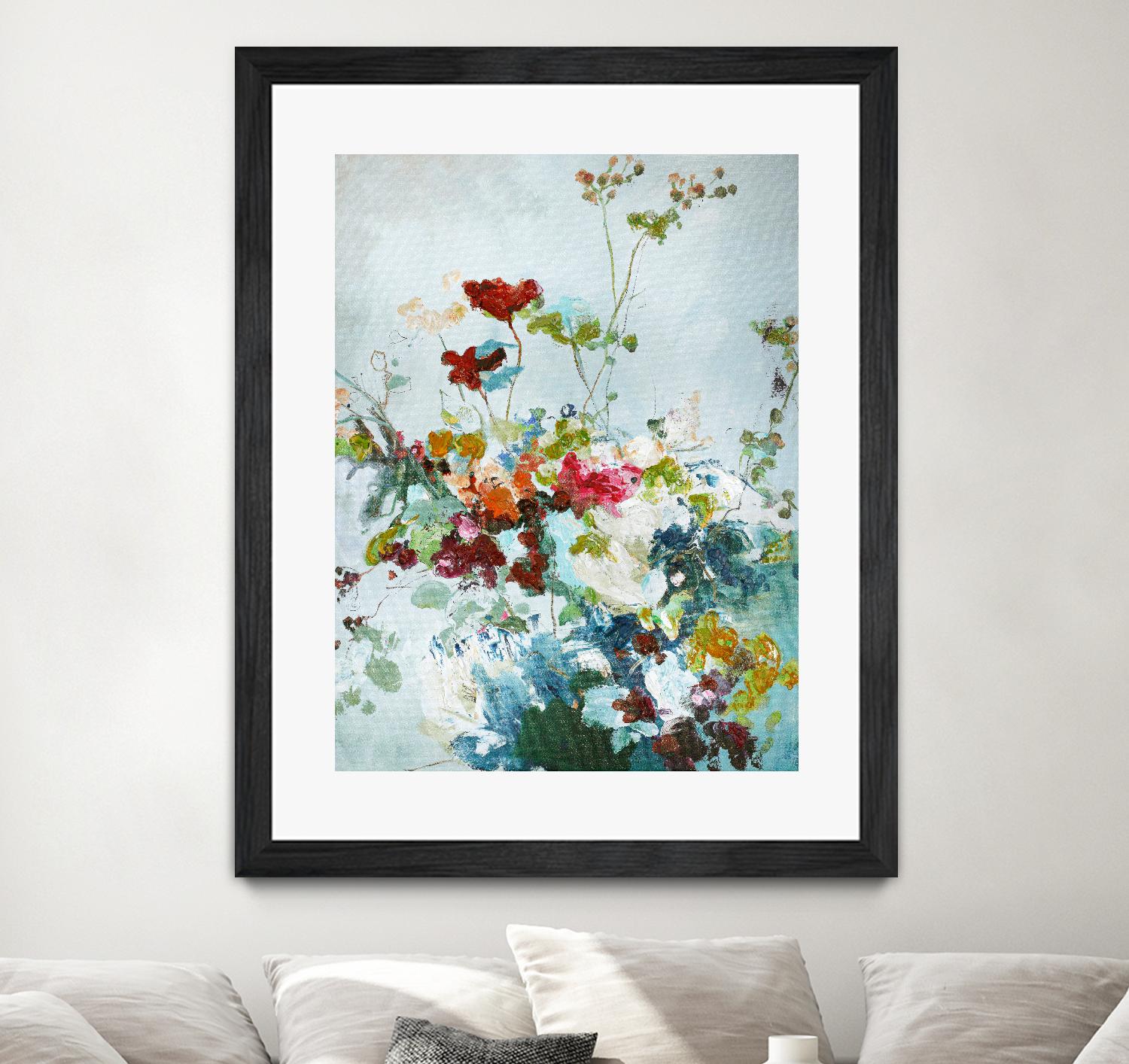 Abstract Floral 1 by Design Fabrikken on GIANT ART - multi floral/still life
