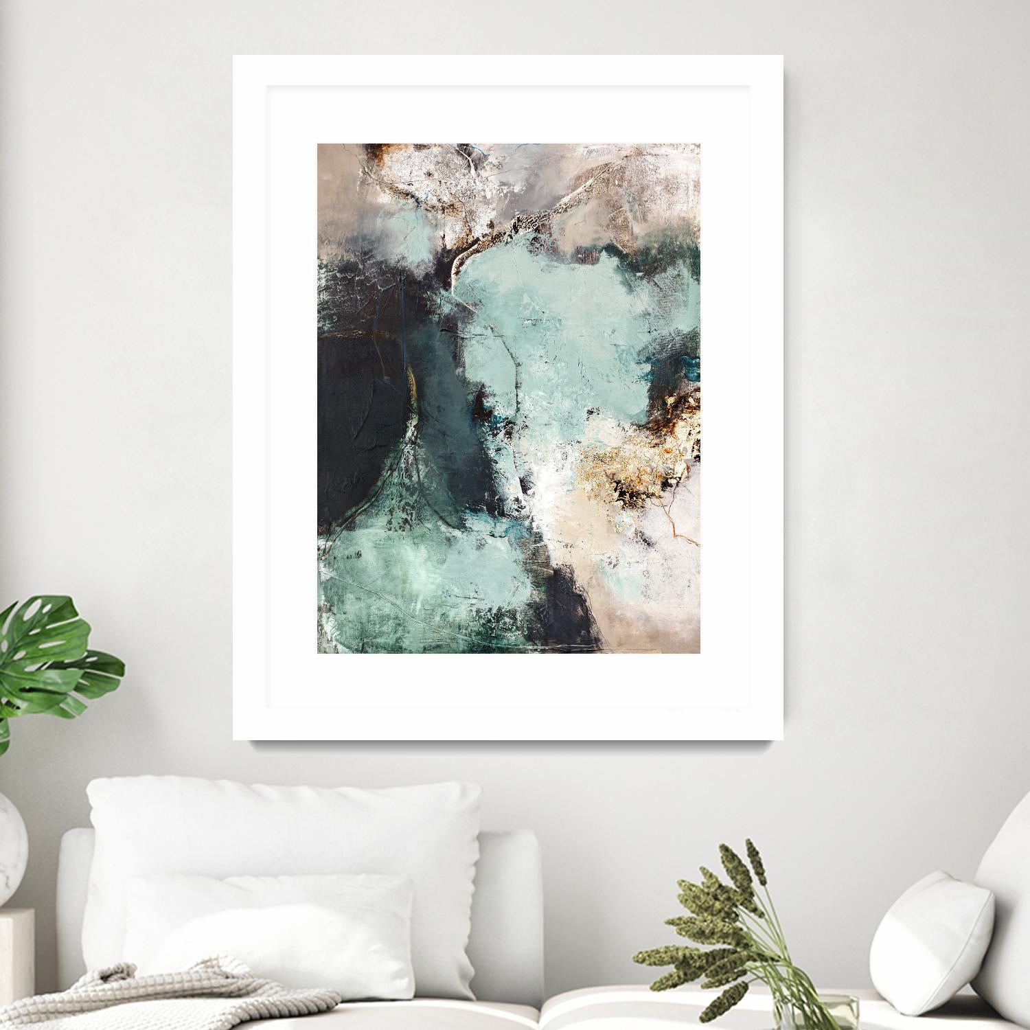 Great Green by Design Fabrikken on GIANT ART - orange abstracts