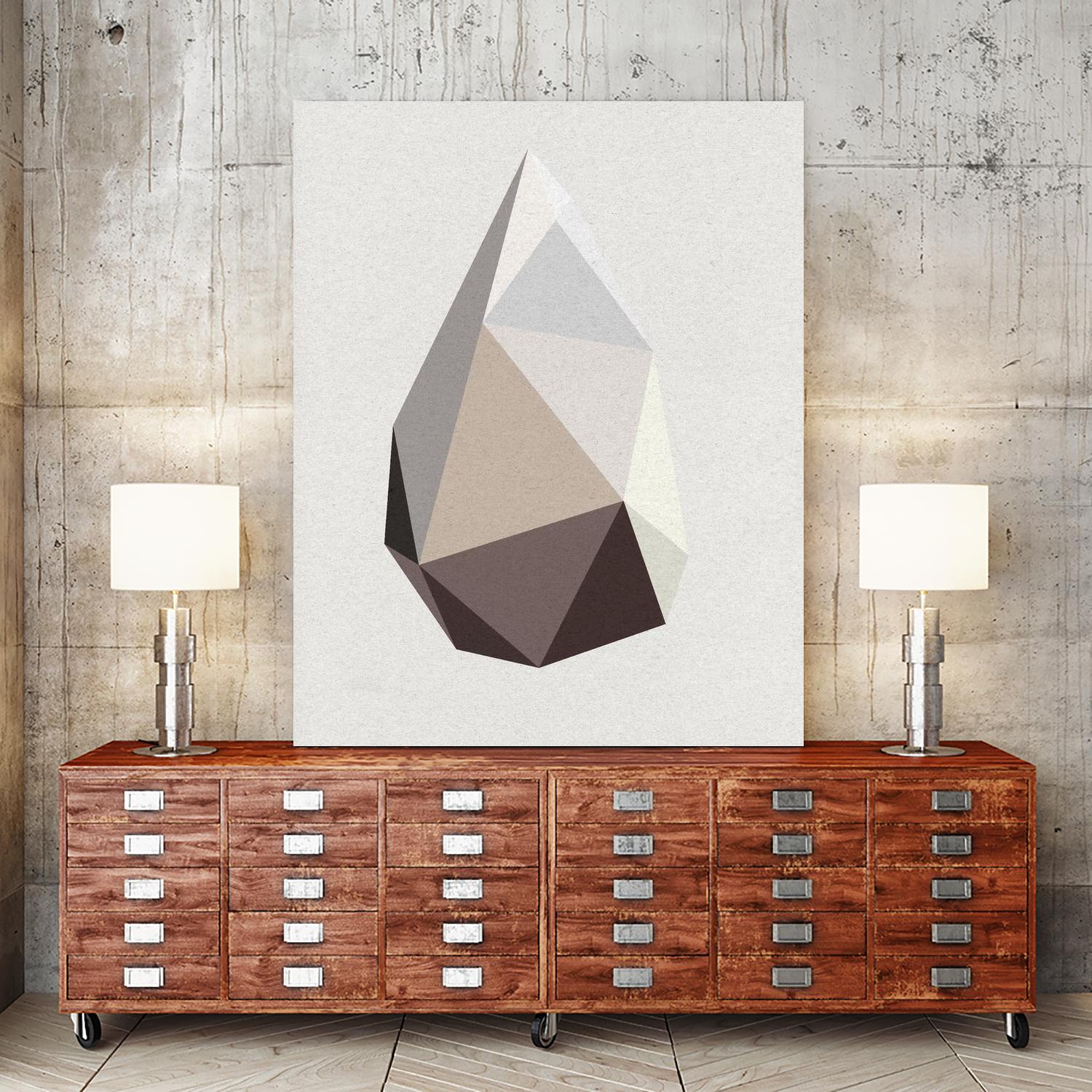 Rock 1 by Design Fabrikken on GIANT ART - brown abstracts, contemporary
