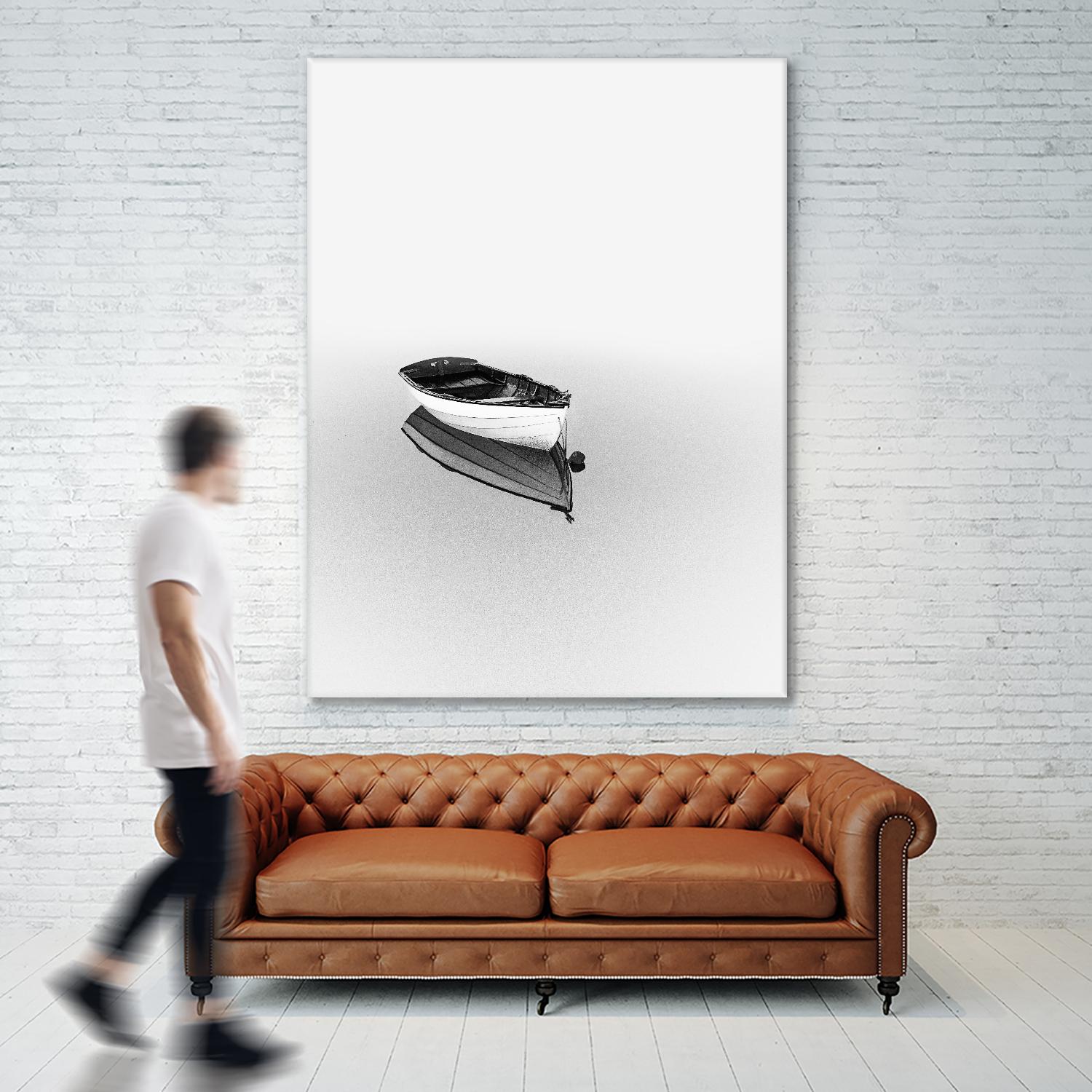 Solemn by Design Fabrikken on GIANT ART - black,white coastal, landscapes, photography, boats, waterways