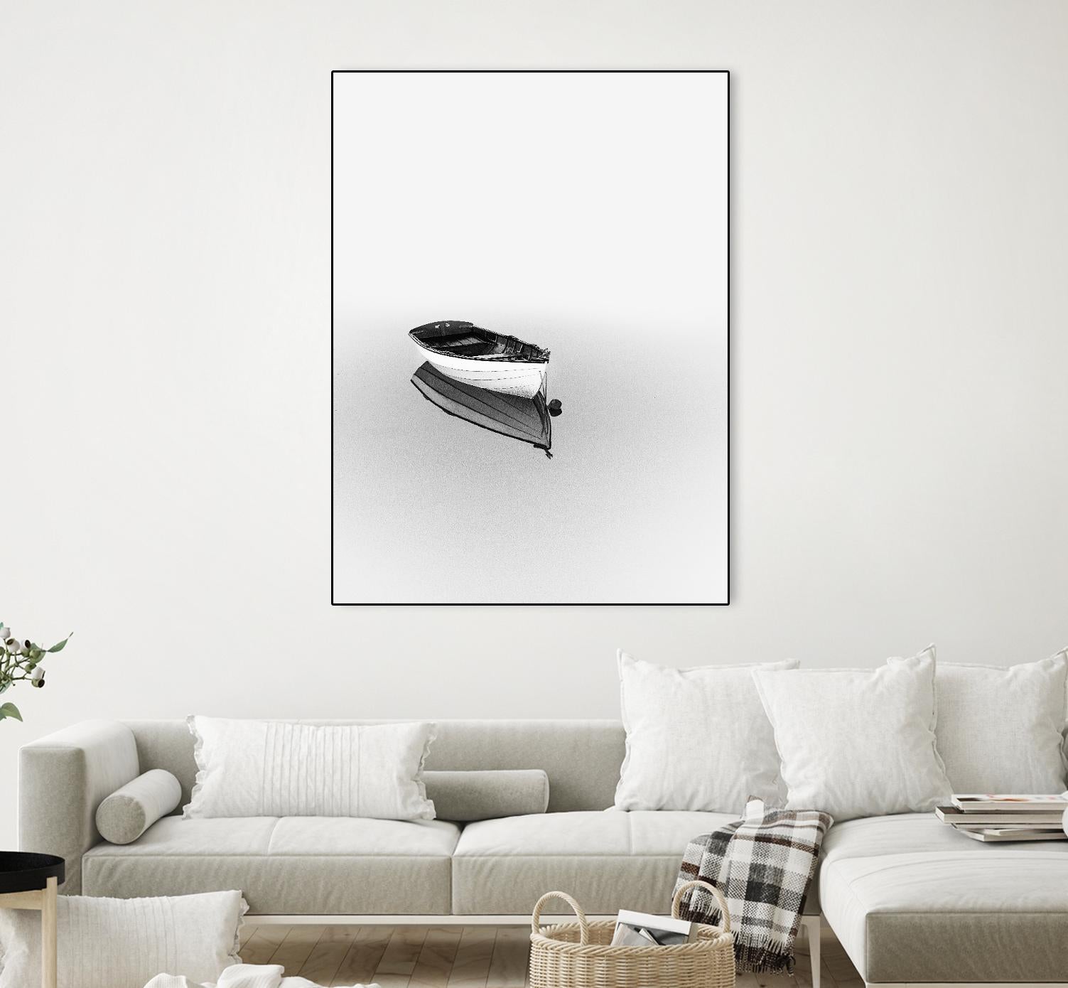 Solemn by Design Fabrikken on GIANT ART - black,white coastal, landscapes, photography, boats, waterways