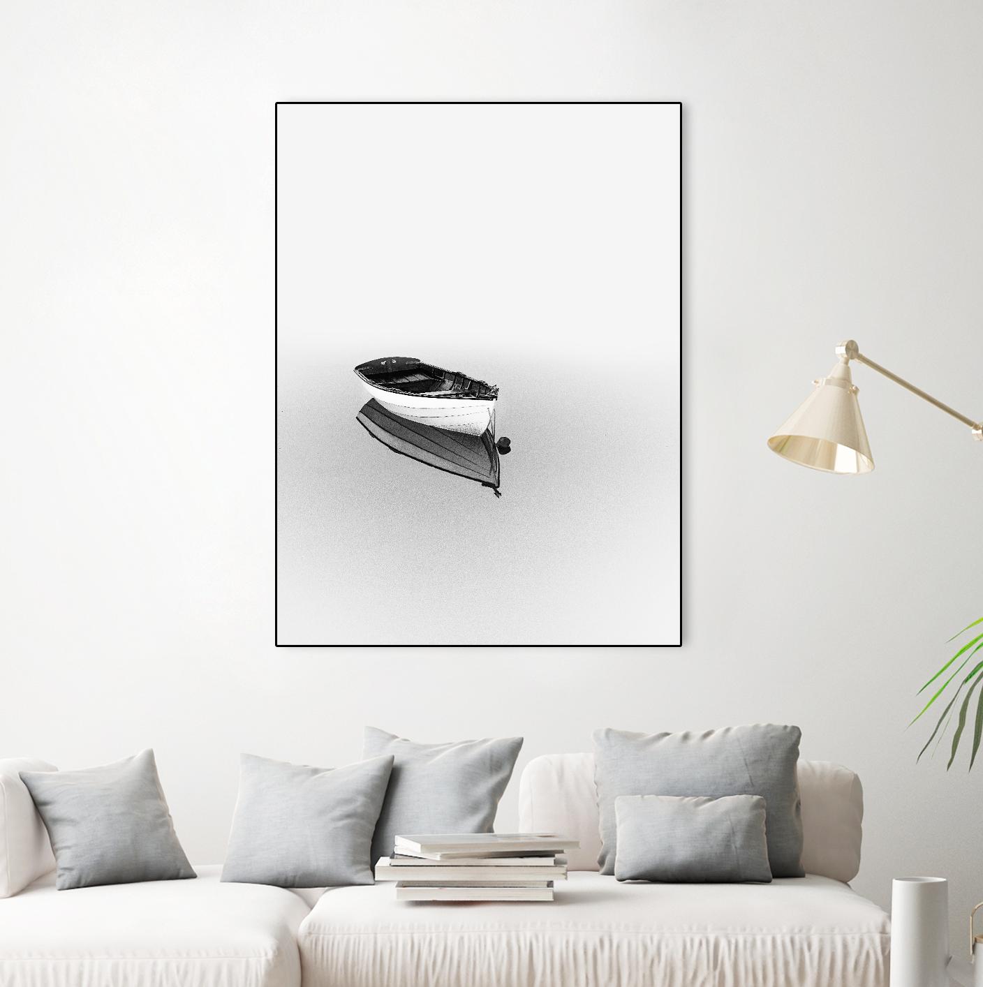 Solemn by Design Fabrikken on GIANT ART - black,white coastal, landscapes, photography, boats, waterways