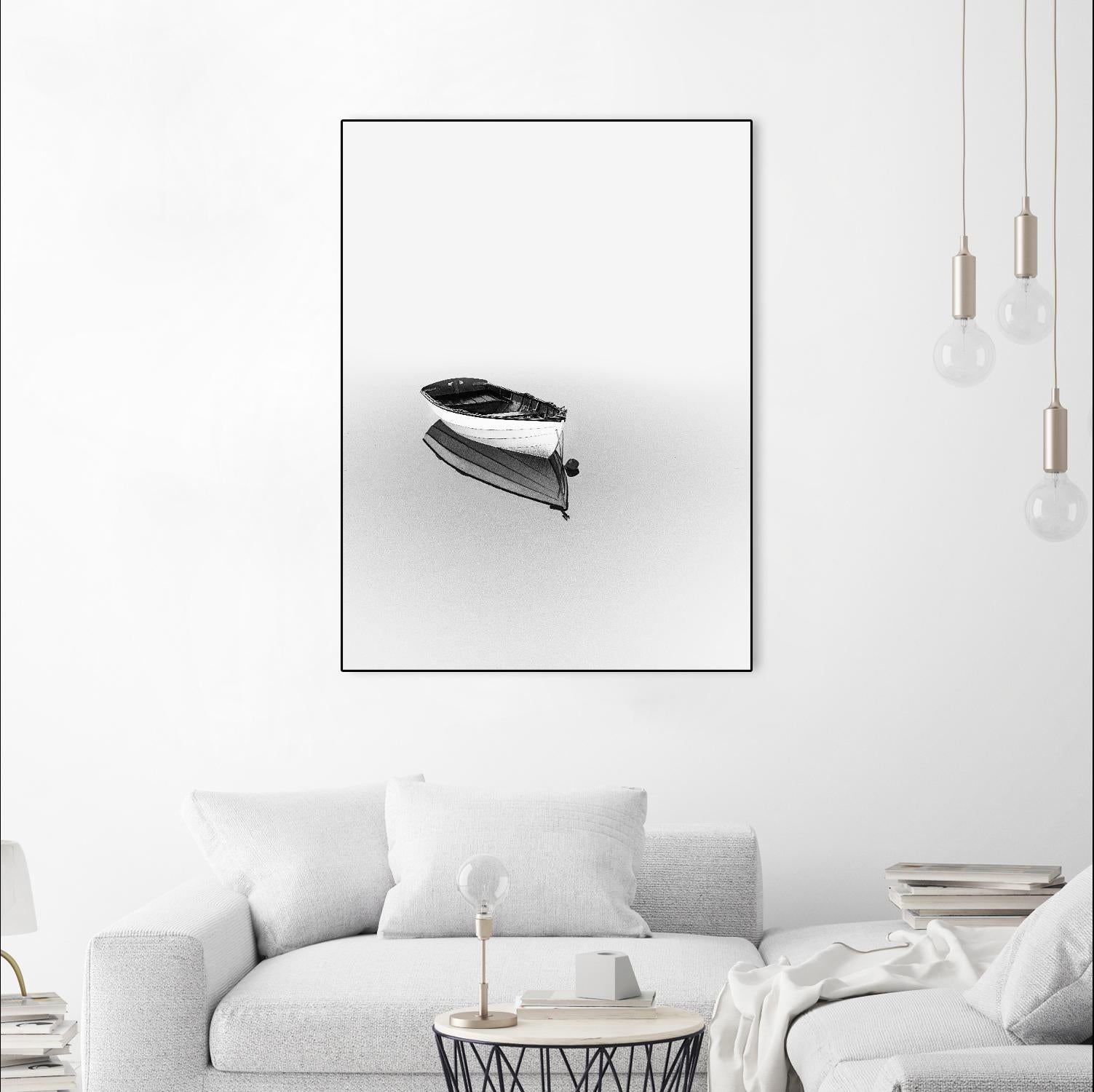 Solemn by Design Fabrikken on GIANT ART - black,white coastal, landscapes, photography, boats, waterways