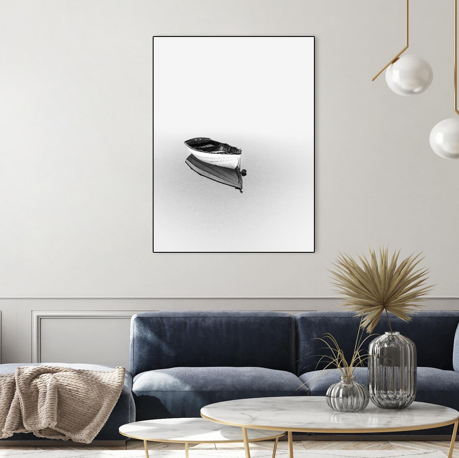 Solemn by Design Fabrikken on GIANT ART - black,white coastal, landscapes, photography, boats, waterways