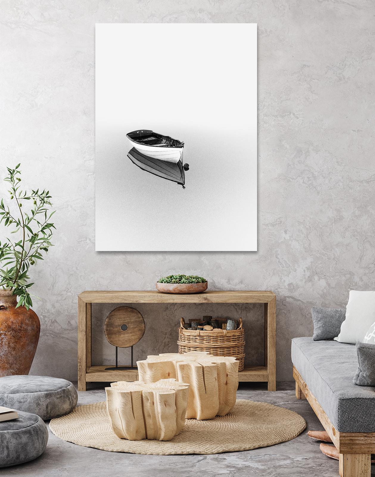 Solemn by Design Fabrikken on GIANT ART - black,white coastal, landscapes, photography, boats, waterways