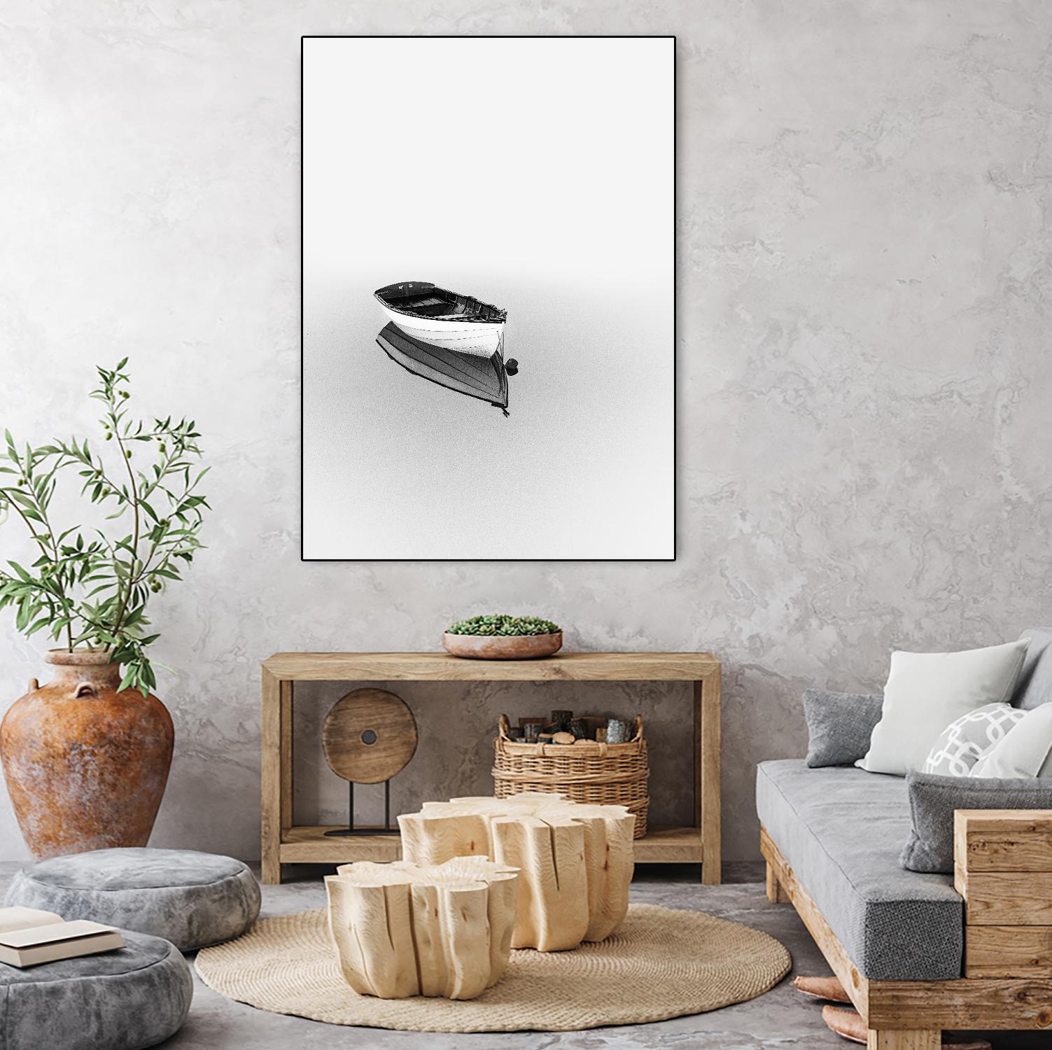 Solemn by Design Fabrikken on GIANT ART - black,white coastal, landscapes, photography, boats, waterways