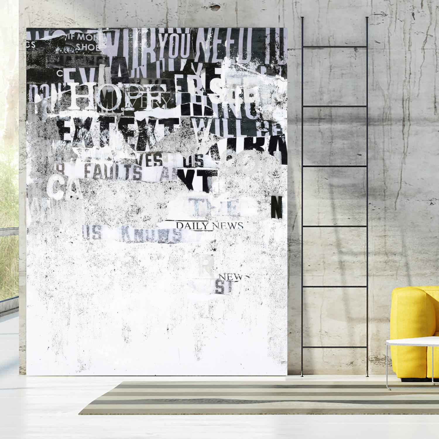 Hope by Design Fabrikken on GIANT ART - black,white design/type, college