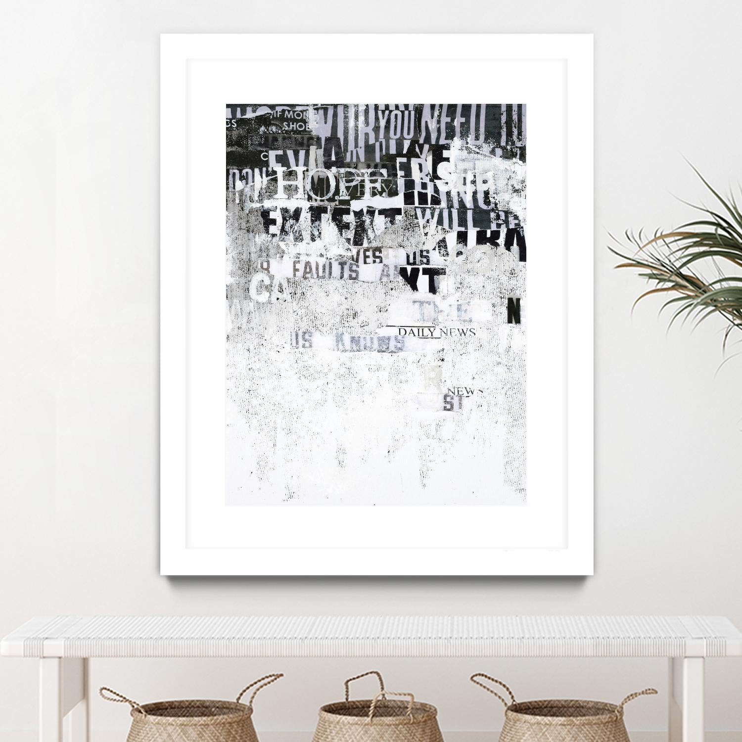 Hope by Design Fabrikken on GIANT ART - black,white design/type, college