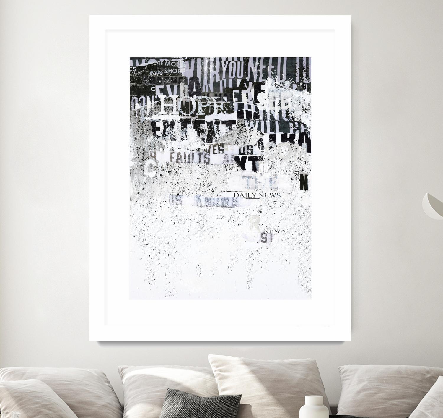 Hope by Design Fabrikken on GIANT ART - black,white design/type, college