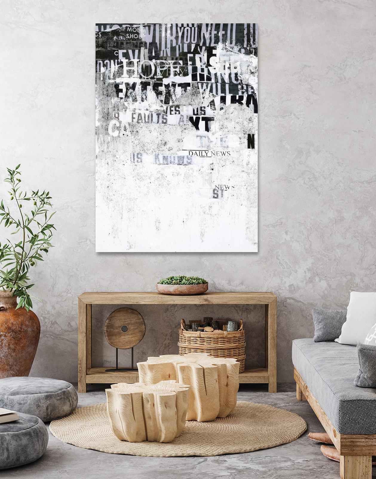 Hope by Design Fabrikken on GIANT ART - black,white design/type, college