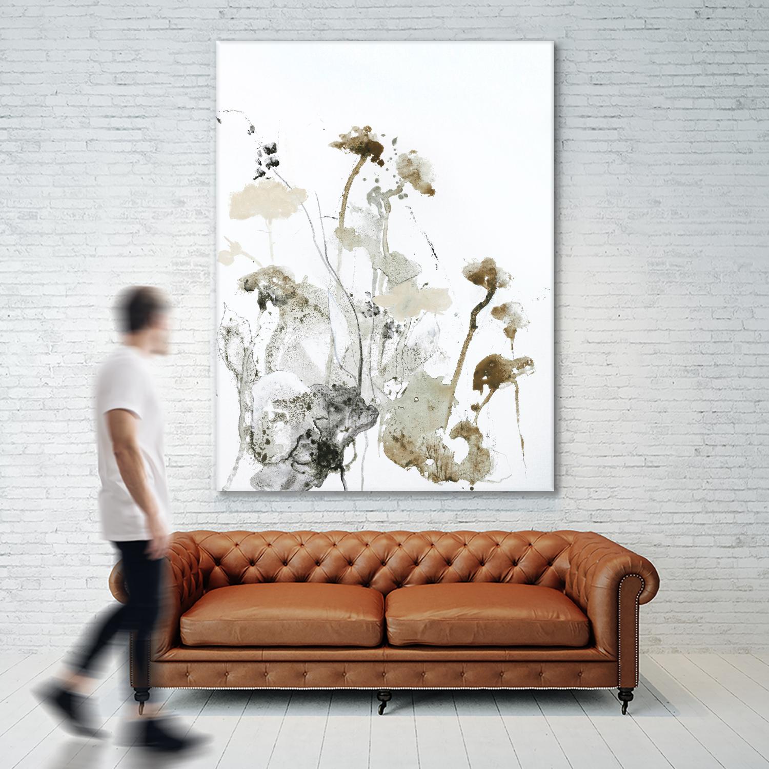 These Days 1 by Design Fabrikken on GIANT ART - black,white contemporary, floral/still life, minimalist
