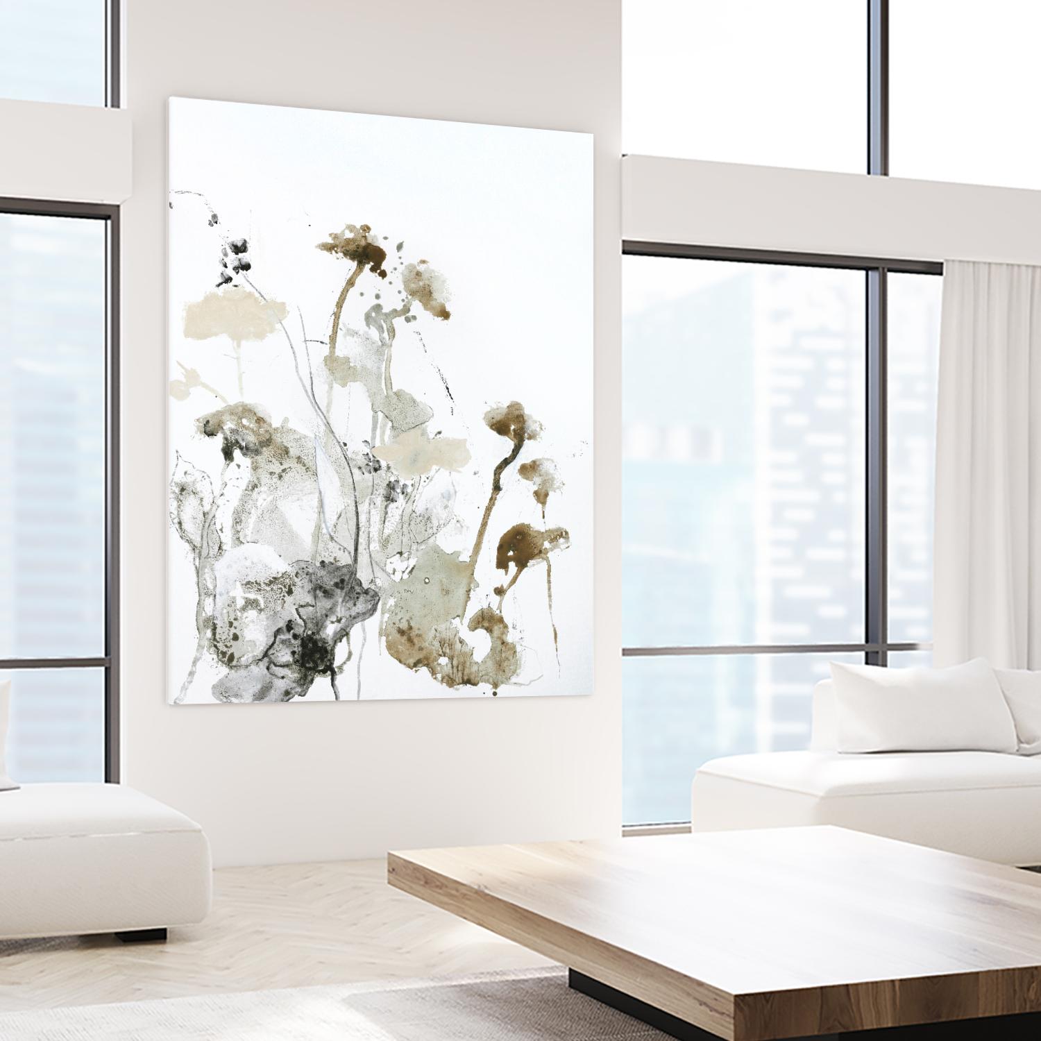 These Days 1 by Design Fabrikken on GIANT ART - black,white contemporary, floral/still life, minimalist