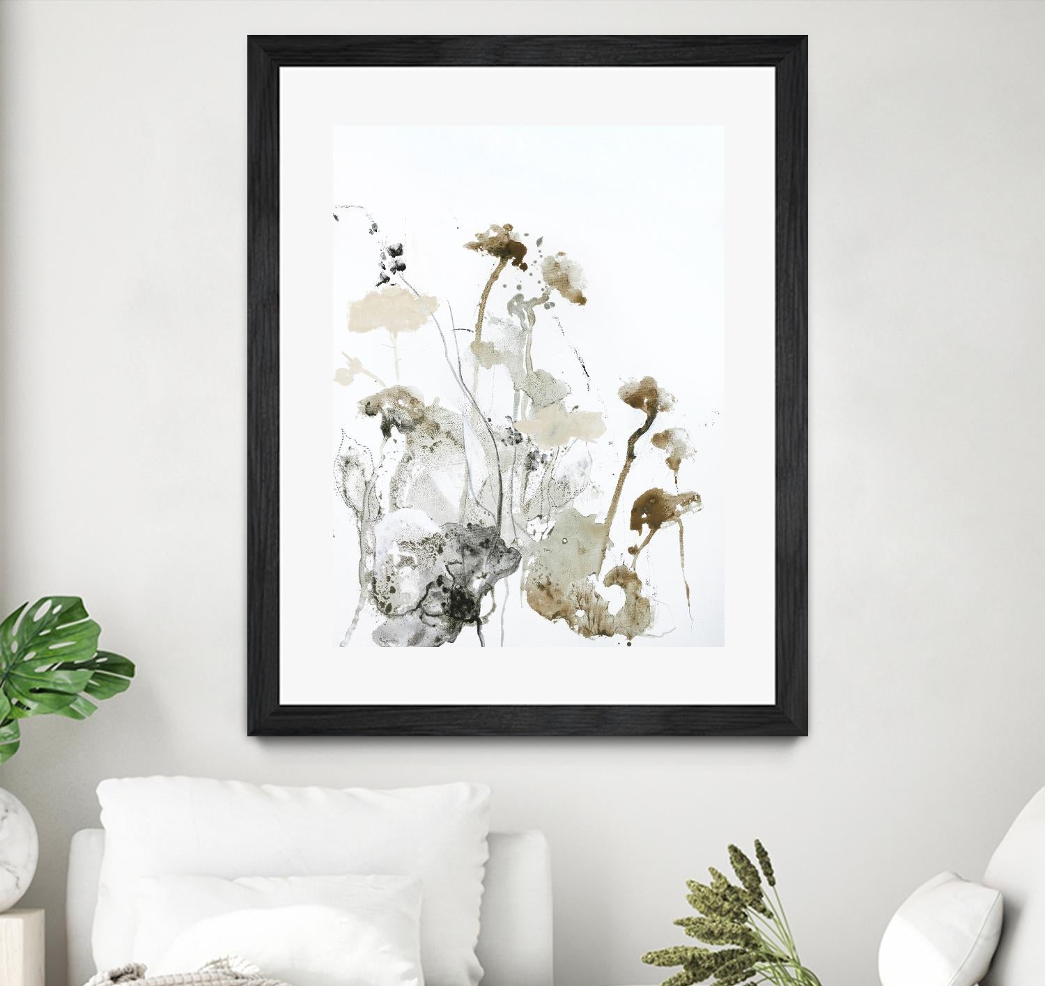 These Days 1 by Design Fabrikken on GIANT ART - black,white contemporary, floral/still life, minimalist