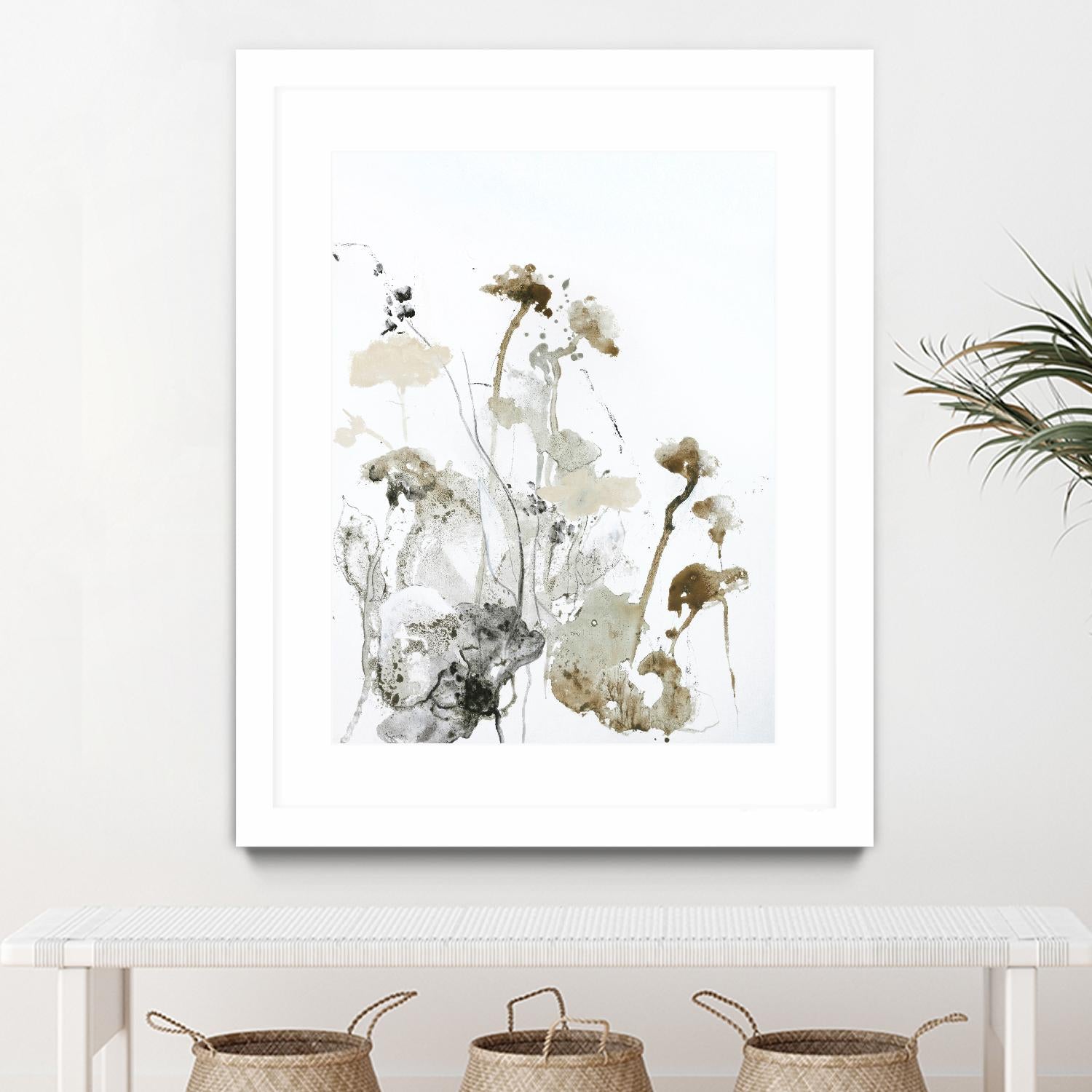 These Days 1 by Design Fabrikken on GIANT ART - black,white contemporary, floral/still life, minimalist