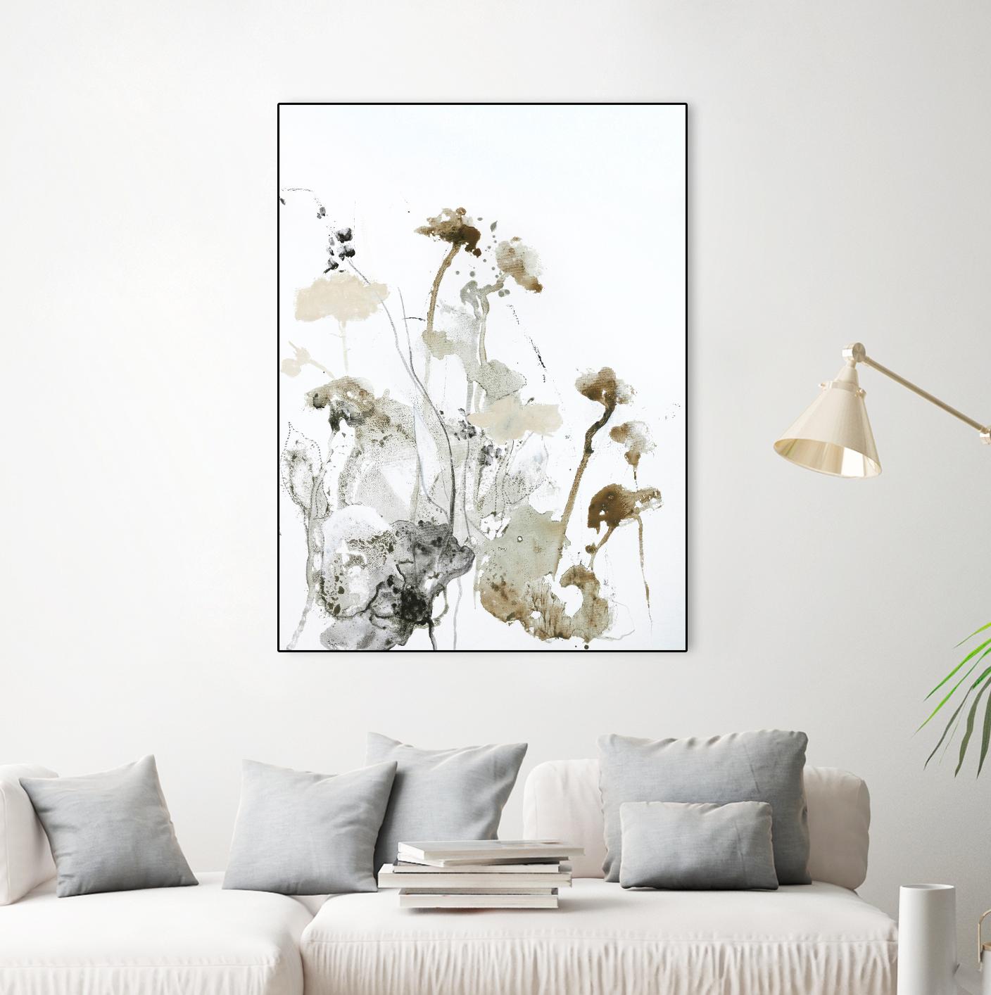 These Days 1 by Design Fabrikken on GIANT ART - black,white contemporary, floral/still life, minimalist