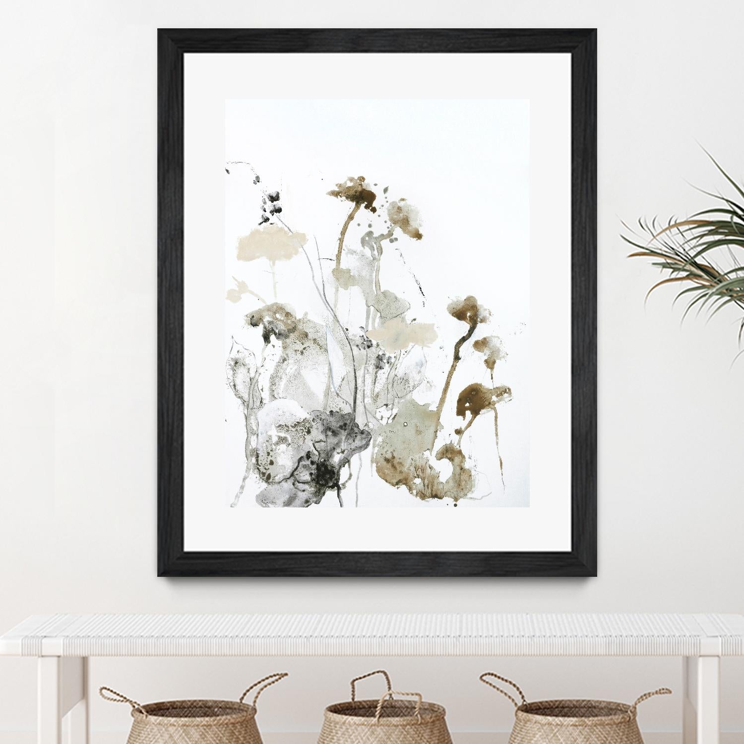 These Days 1 by Design Fabrikken on GIANT ART - black,white contemporary, floral/still life, minimalist