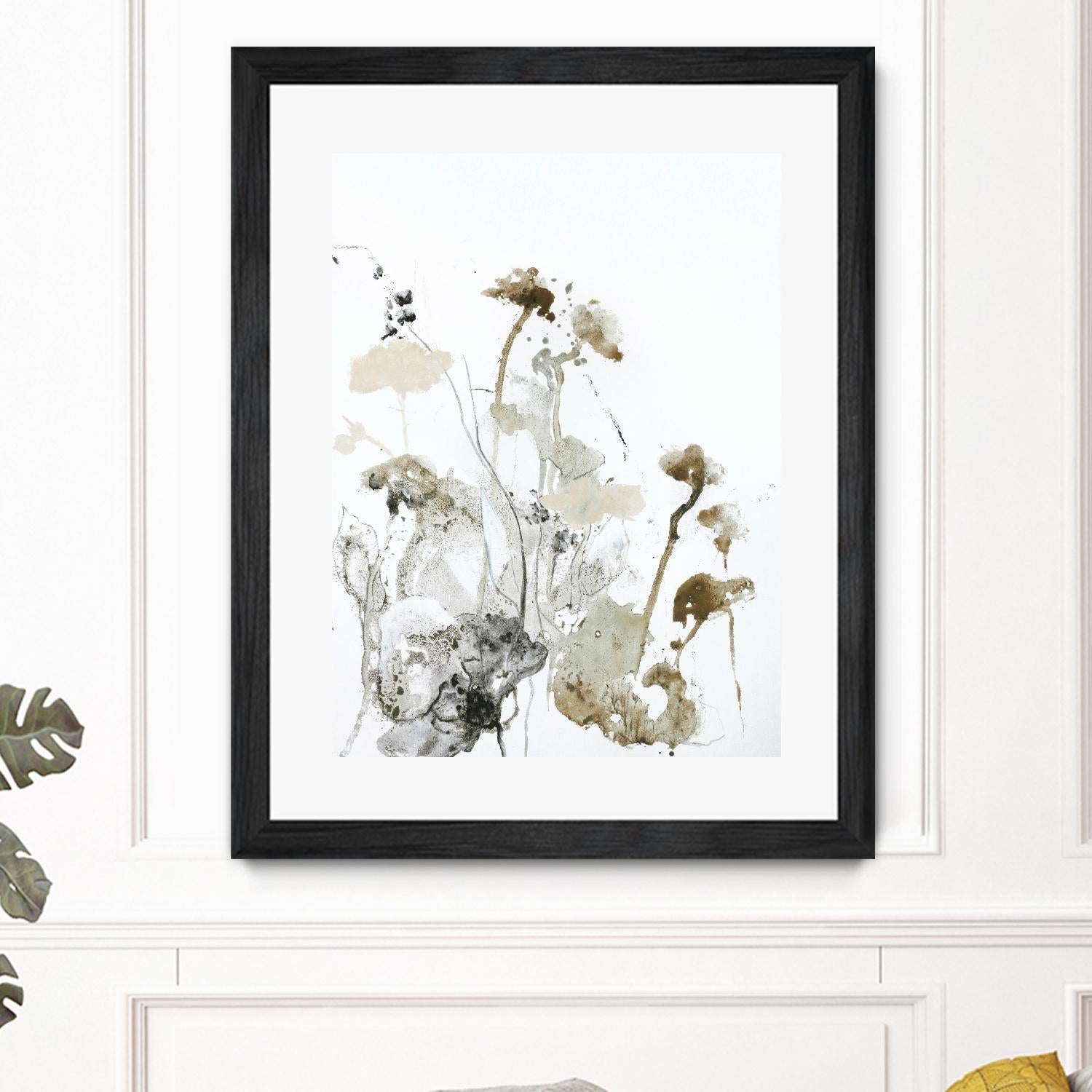 These Days 1 by Design Fabrikken on GIANT ART - black,white contemporary, floral/still life, minimalist