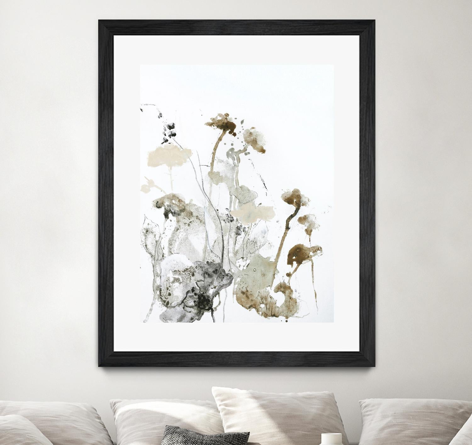 These Days 1 by Design Fabrikken on GIANT ART - black,white contemporary, floral/still life, minimalist