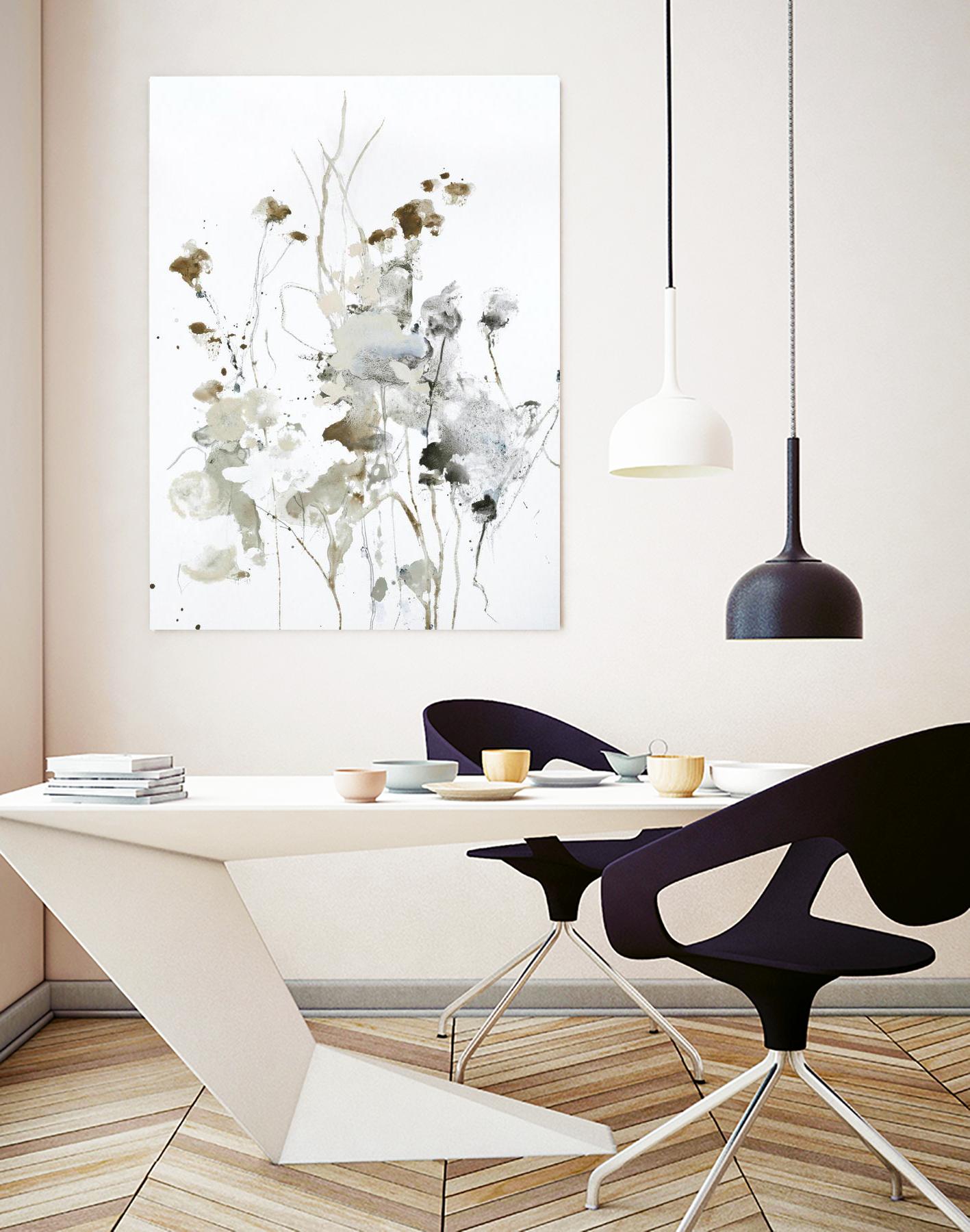 These Days 2 by Design Fabrikken on GIANT ART - black,white contemporary, floral/still life, minimalist