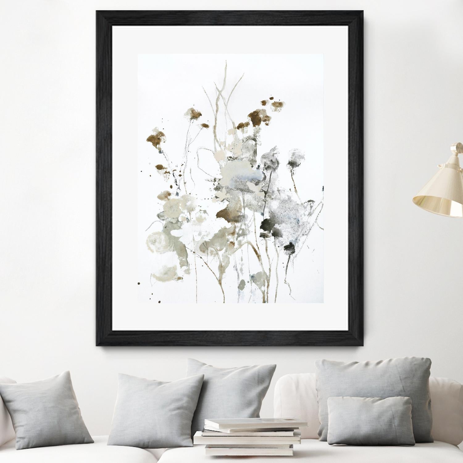 These Days 2 by Design Fabrikken on GIANT ART - black,white contemporary, floral/still life, minimalist