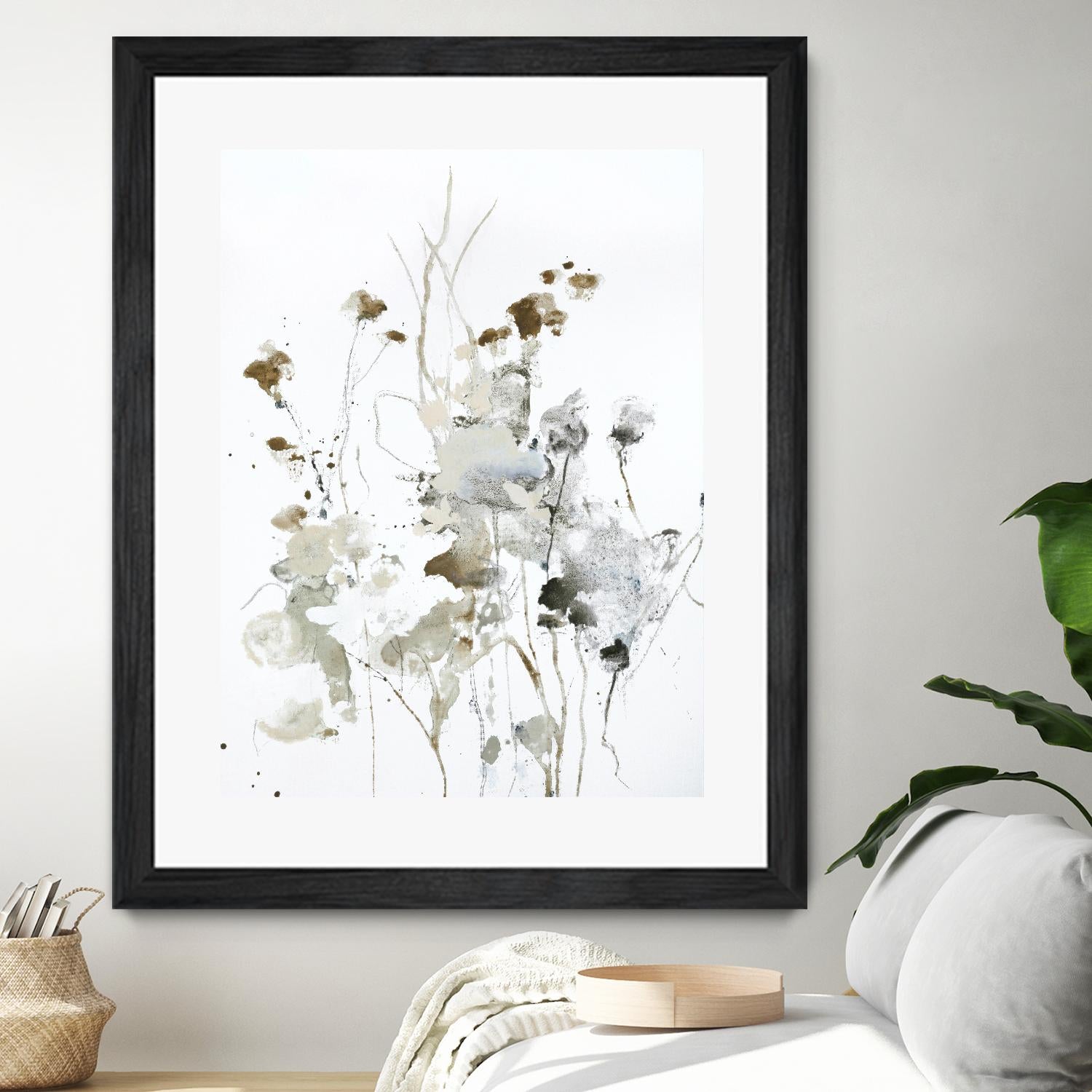These Days 2 by Design Fabrikken on GIANT ART - black,white contemporary, floral/still life, minimalist