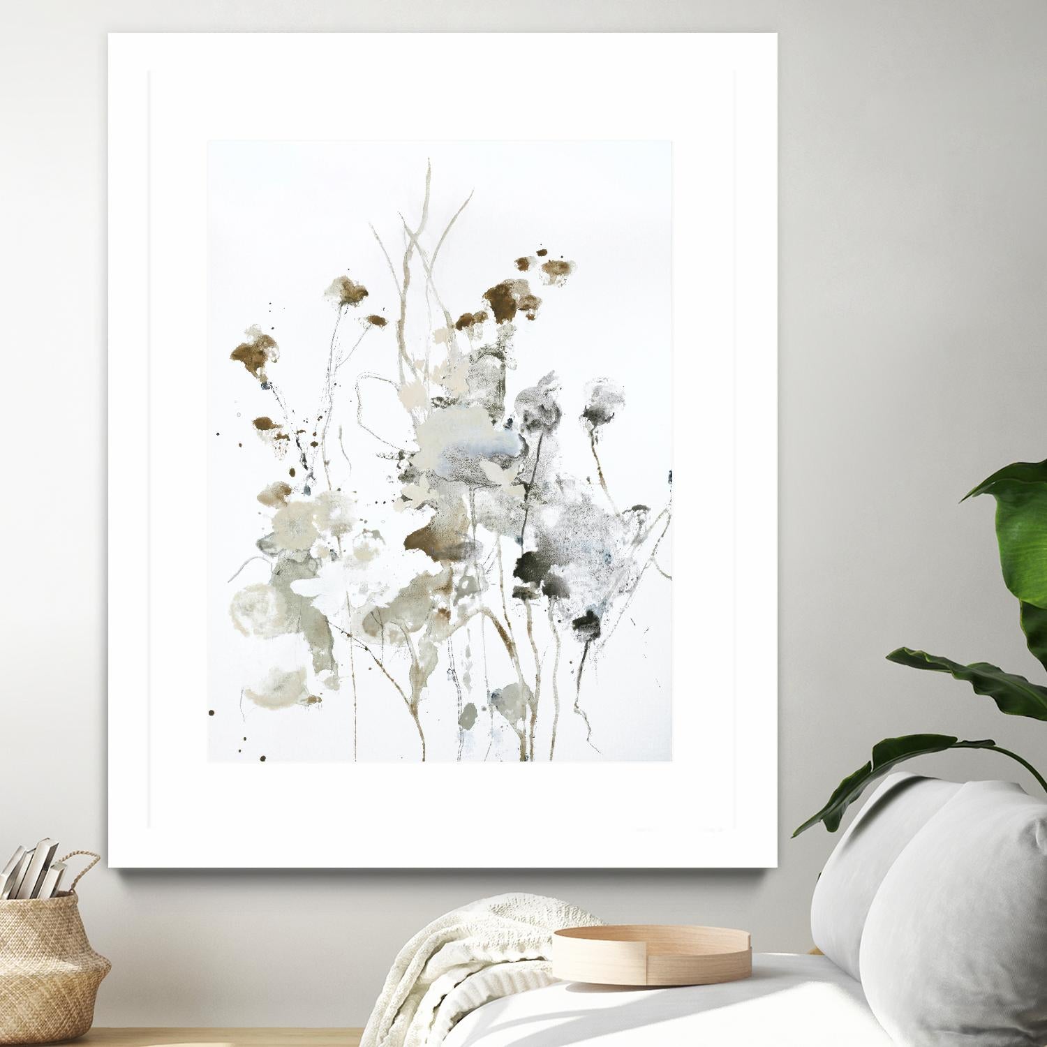 These Days 2 by Design Fabrikken on GIANT ART - black,white contemporary, floral/still life, minimalist