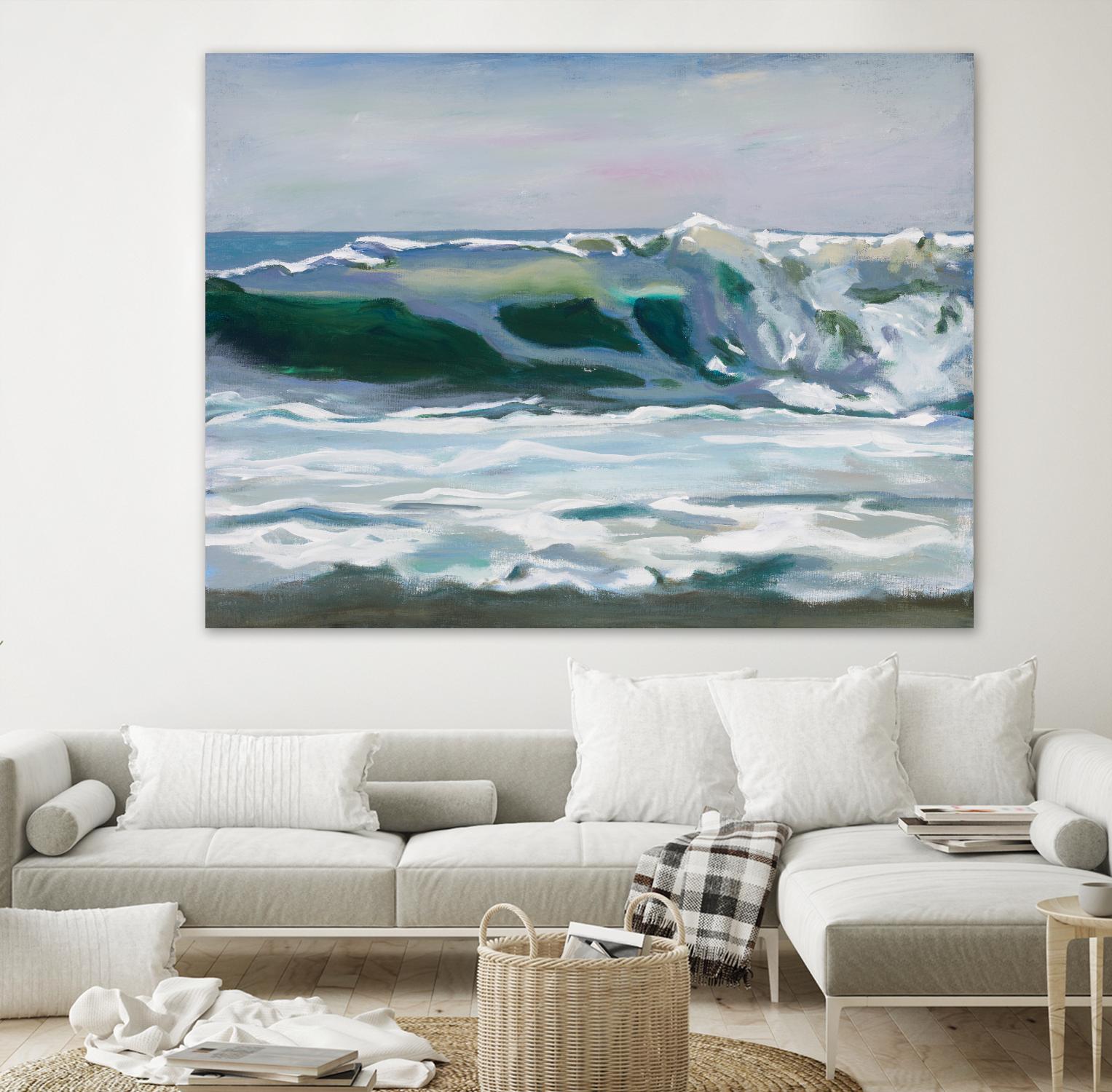Shore Break 2 by Stephen Newstedt on GIANT ART - blue sea scene