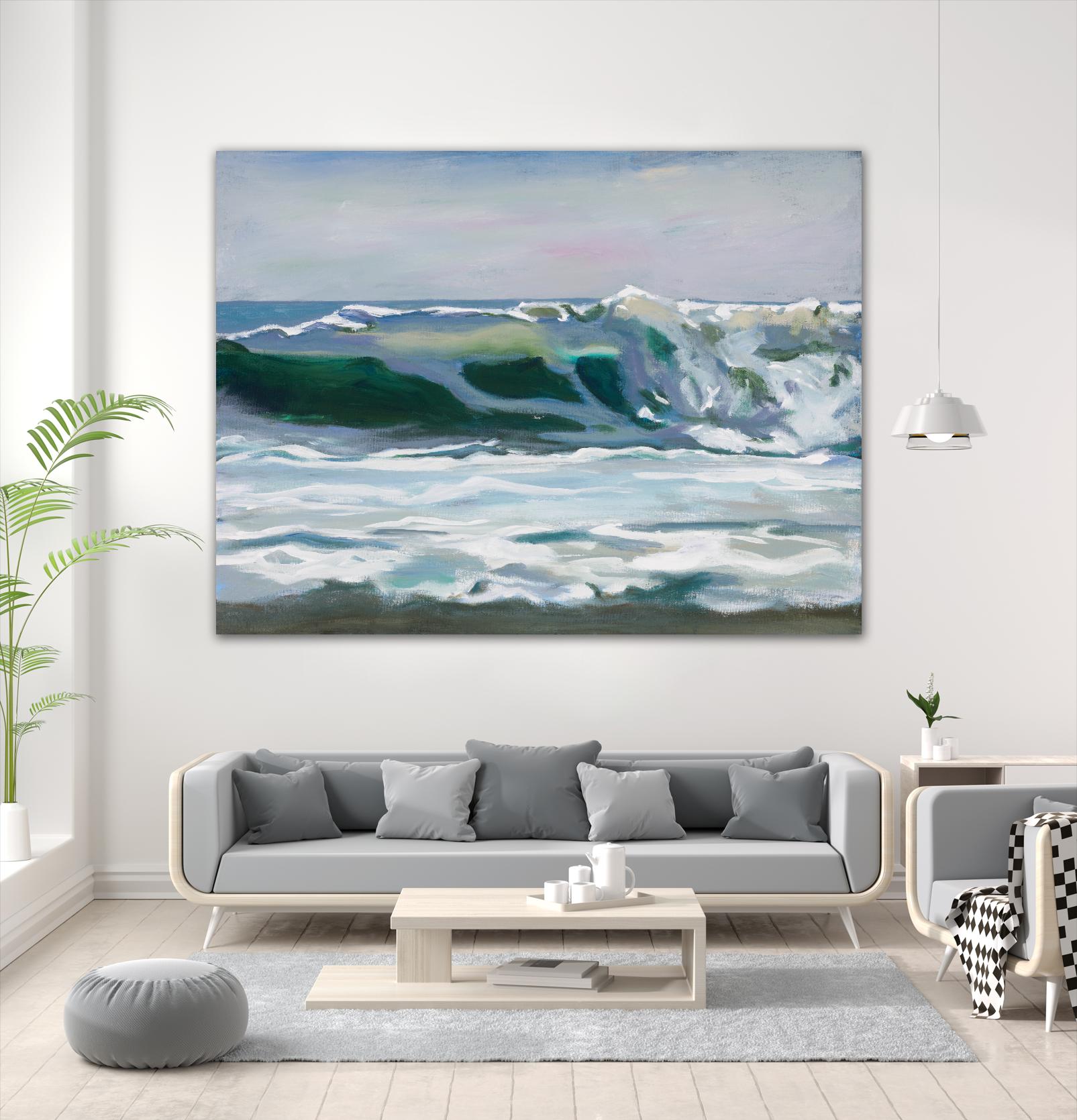 Shore Break 2 by Stephen Newstedt on GIANT ART - blue sea scene