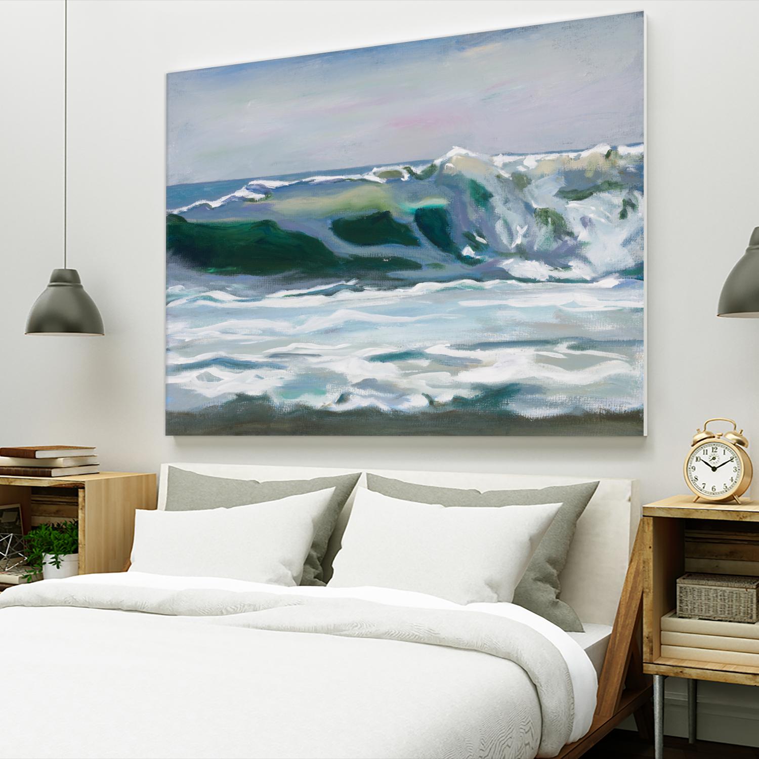 Shore Break 2 by Stephen Newstedt on GIANT ART - blue sea scene