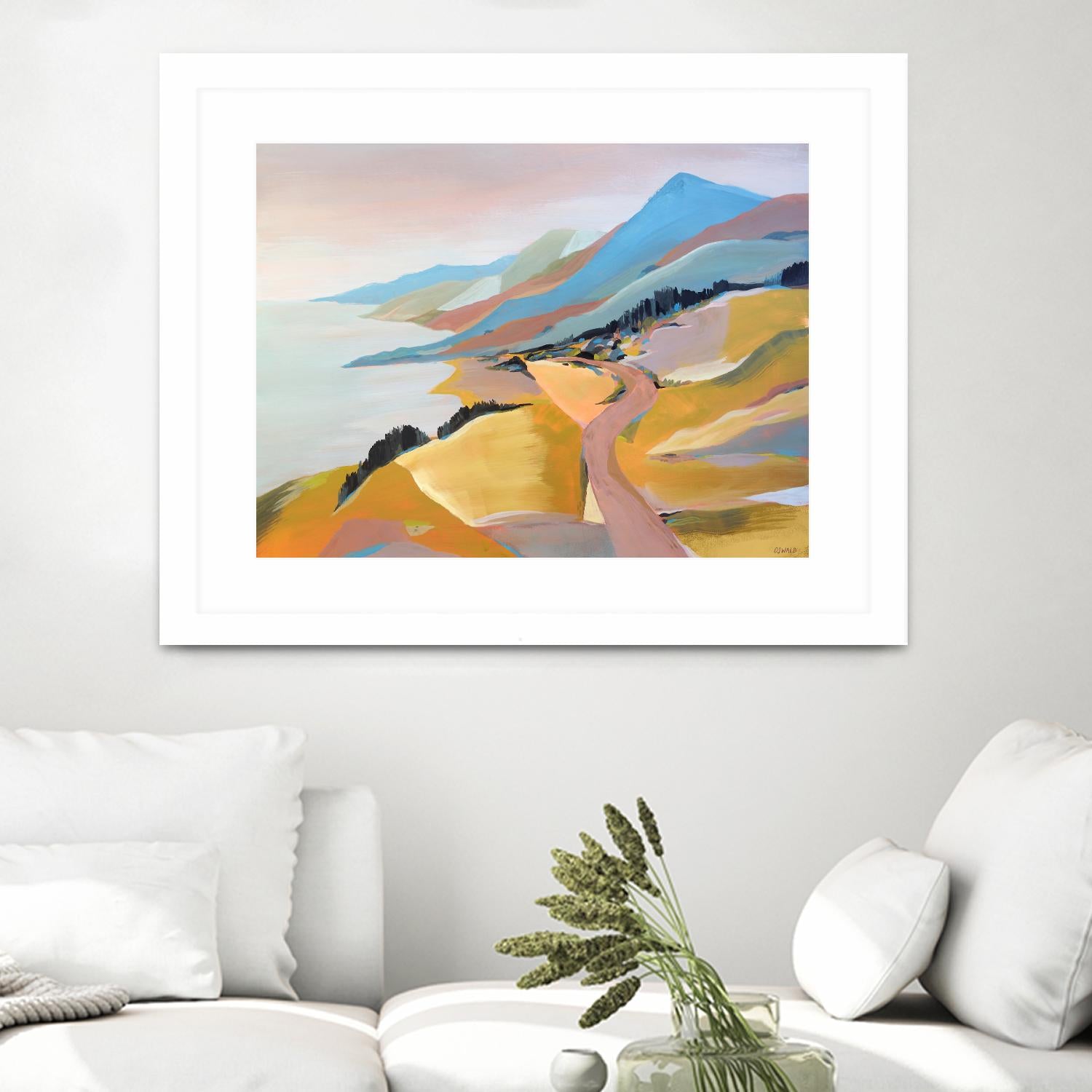 Monterey to The Sea by Pete Oswald on GIANT ART - multicolor landscapes; coastal