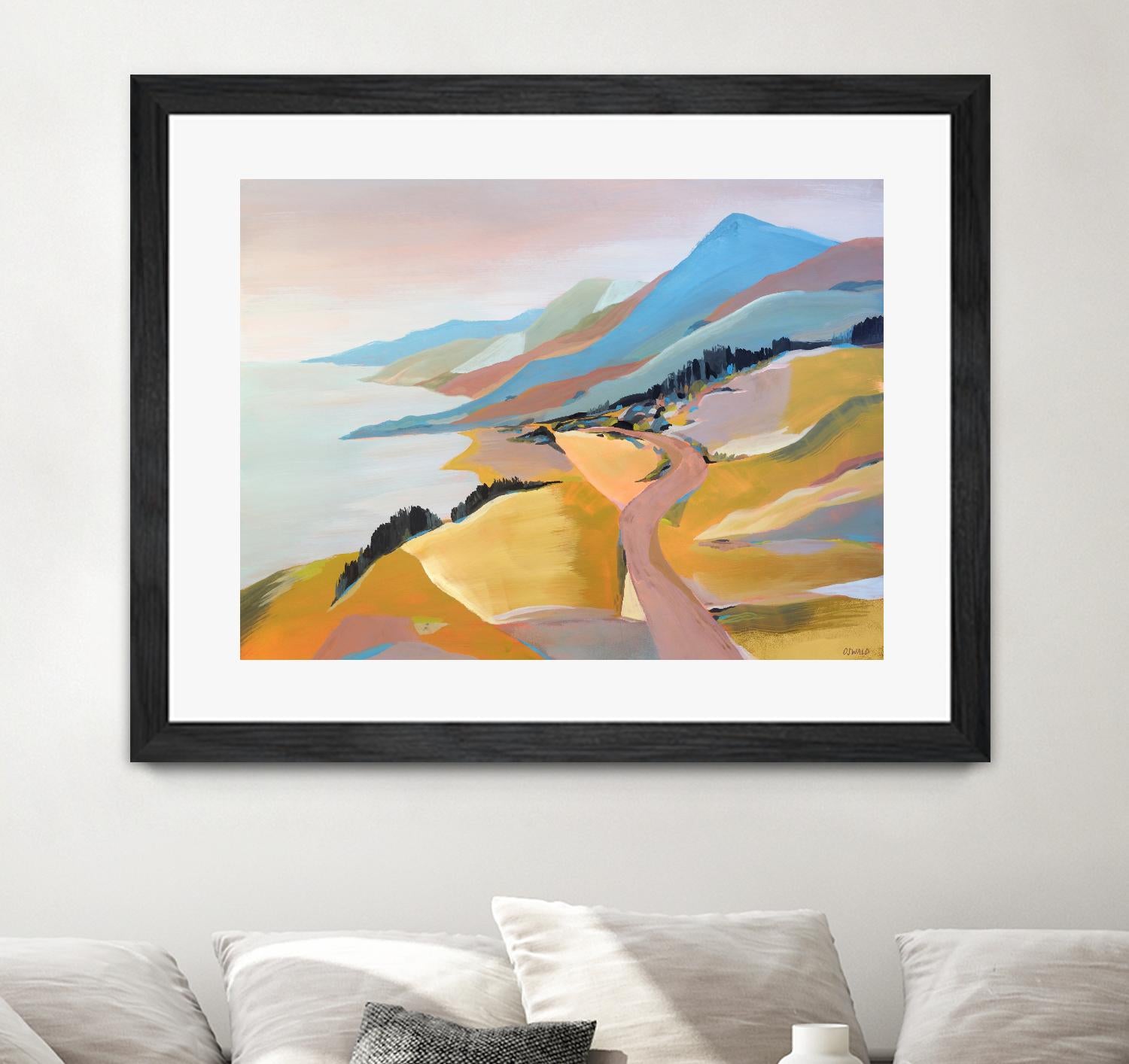 Monterey to The Sea by Pete Oswald on GIANT ART - multicolor landscapes; coastal