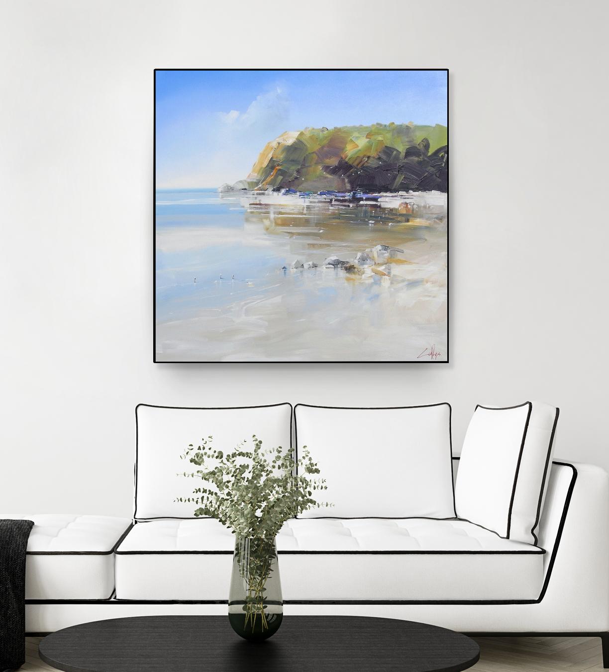 Coast Line by Craig Trewin Penny on GIANT ART - multi coastal, contemporary, landscapes, beaches, ocean