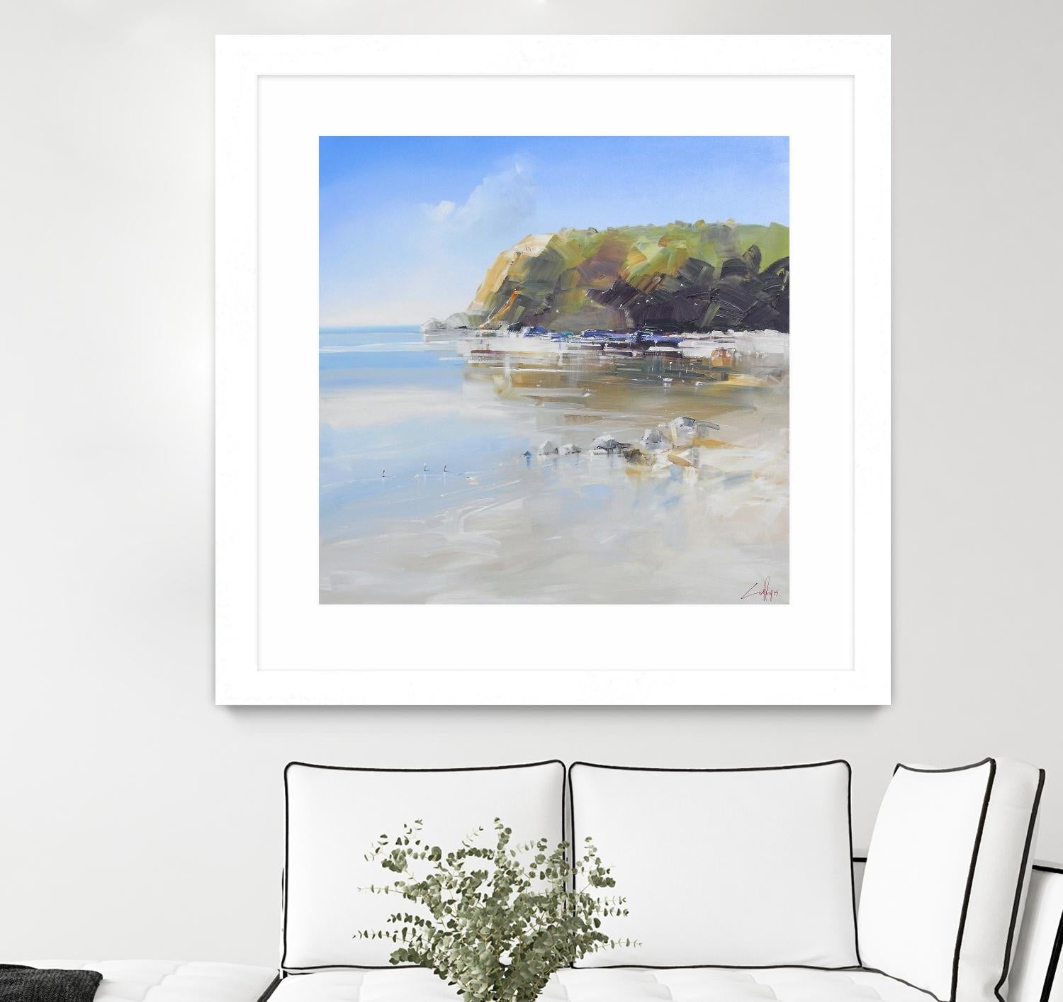 Coast Line by Craig Trewin Penny on GIANT ART - multi coastal, contemporary, landscapes, beaches, ocean