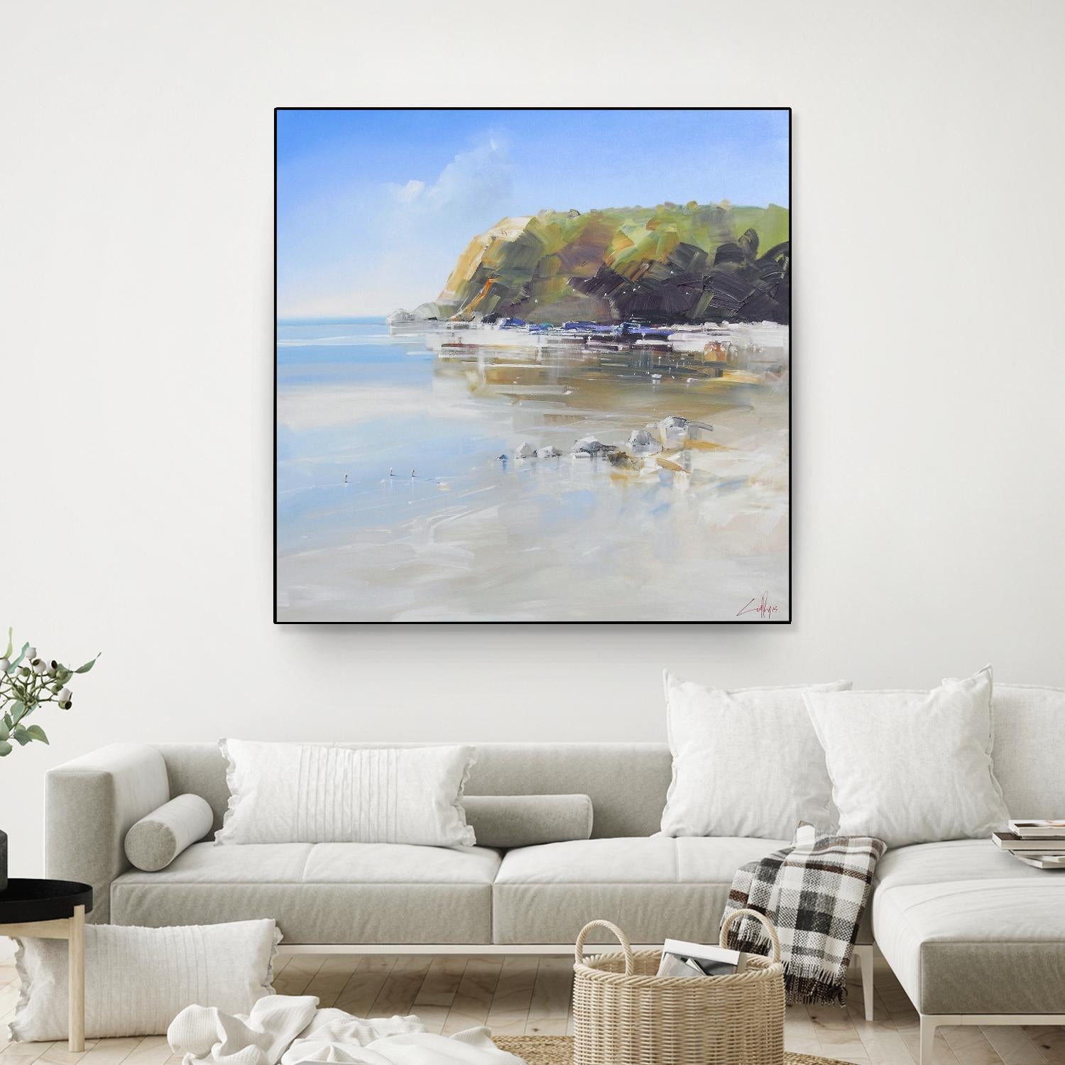 Coast Line by Craig Trewin Penny on GIANT ART - multi coastal, contemporary, landscapes, beaches, ocean