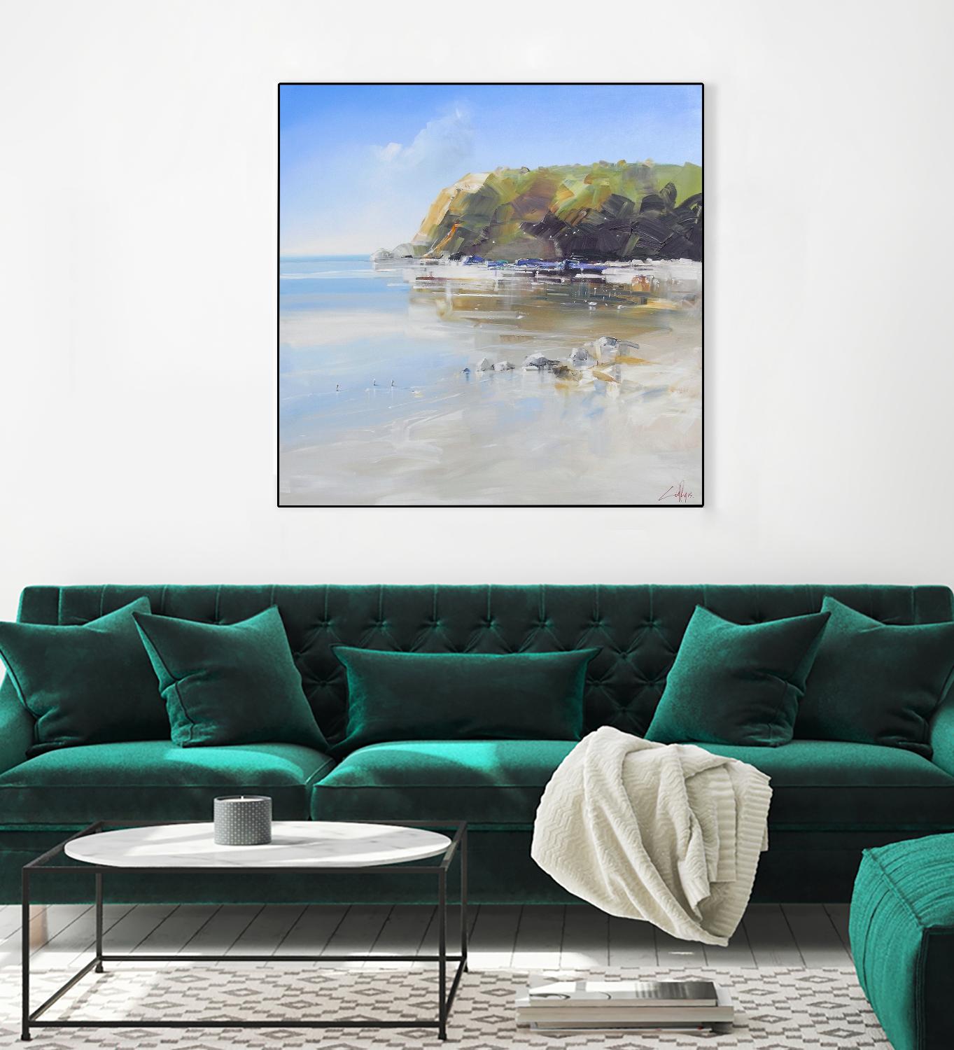 Coast Line by Craig Trewin Penny on GIANT ART - multi coastal, contemporary, landscapes, beaches, ocean