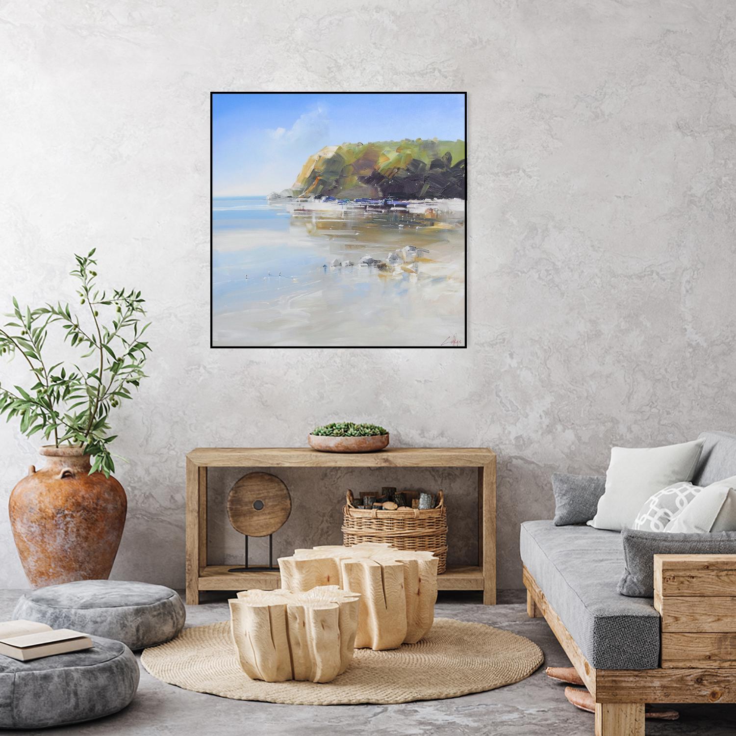 Coast Line by Craig Trewin Penny on GIANT ART - multi coastal, contemporary, landscapes, beaches, ocean