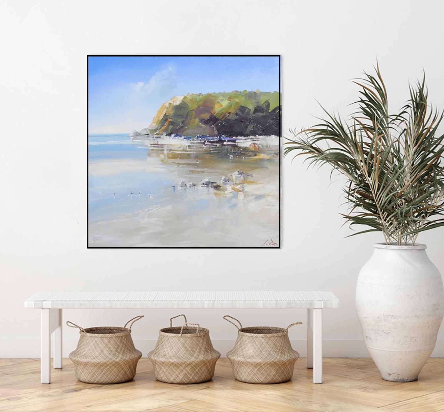 Coast Line by Craig Trewin Penny on GIANT ART - multi coastal, contemporary, landscapes, beaches, ocean